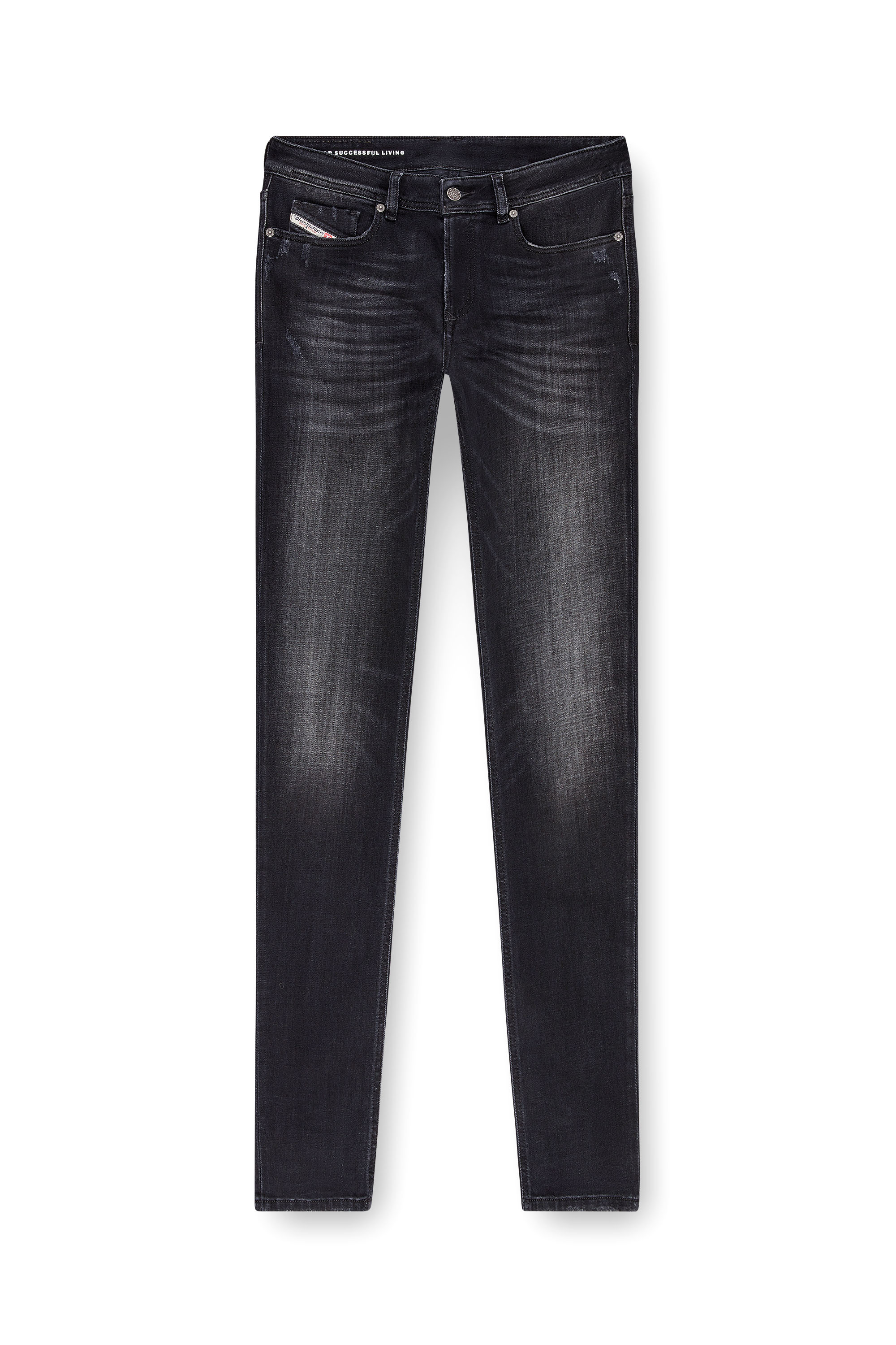 Diesel - Skinny Jeans 1979 Sleenker 09K11 Uomo, Nero/Grigio scuro - Image 3