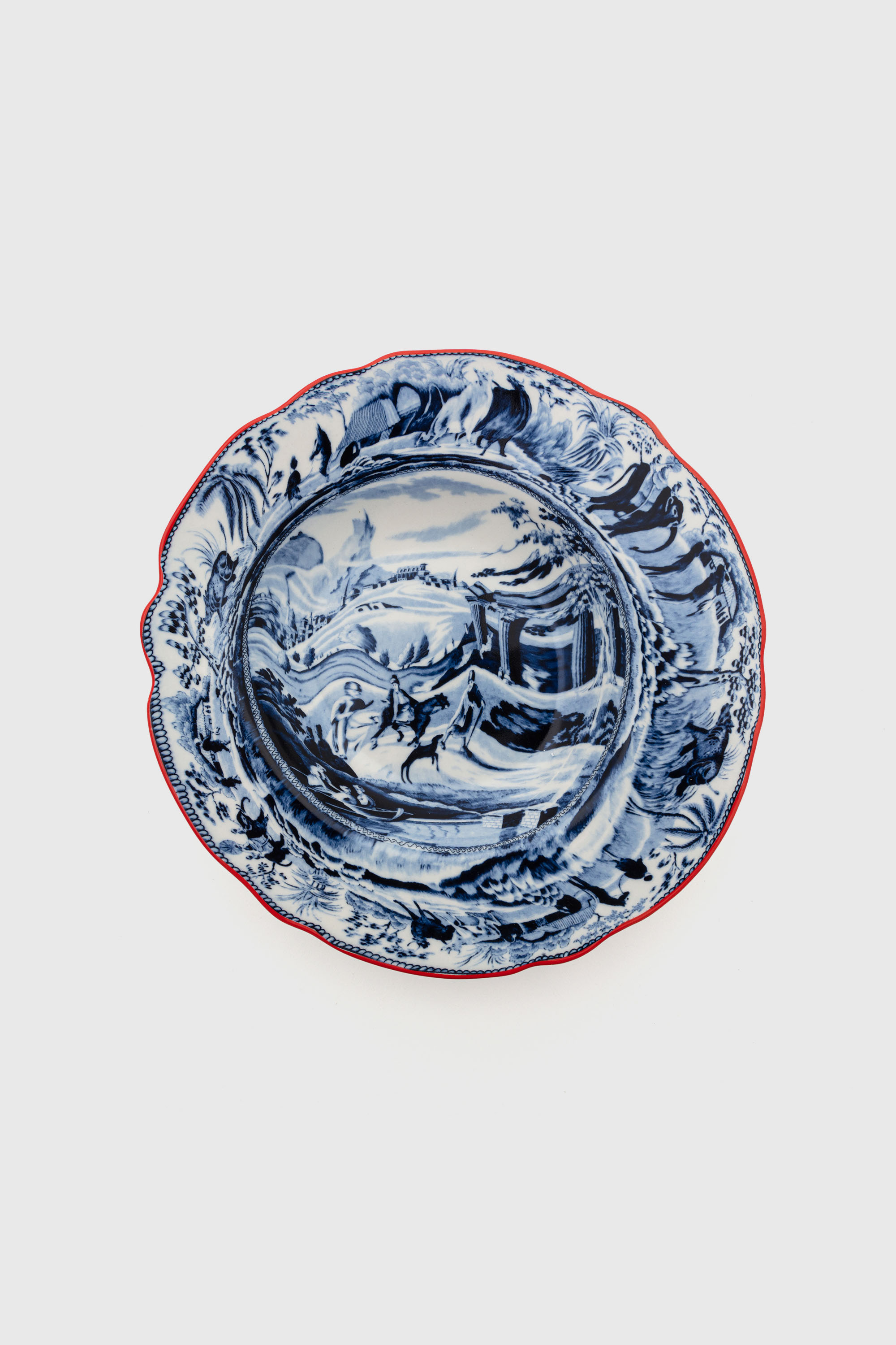 Diesel - 11220 SOUP PLATE IN PORCELAIN "CLASSIC O, Piatto fondo in porcellana Unisex in Multicolor - 1