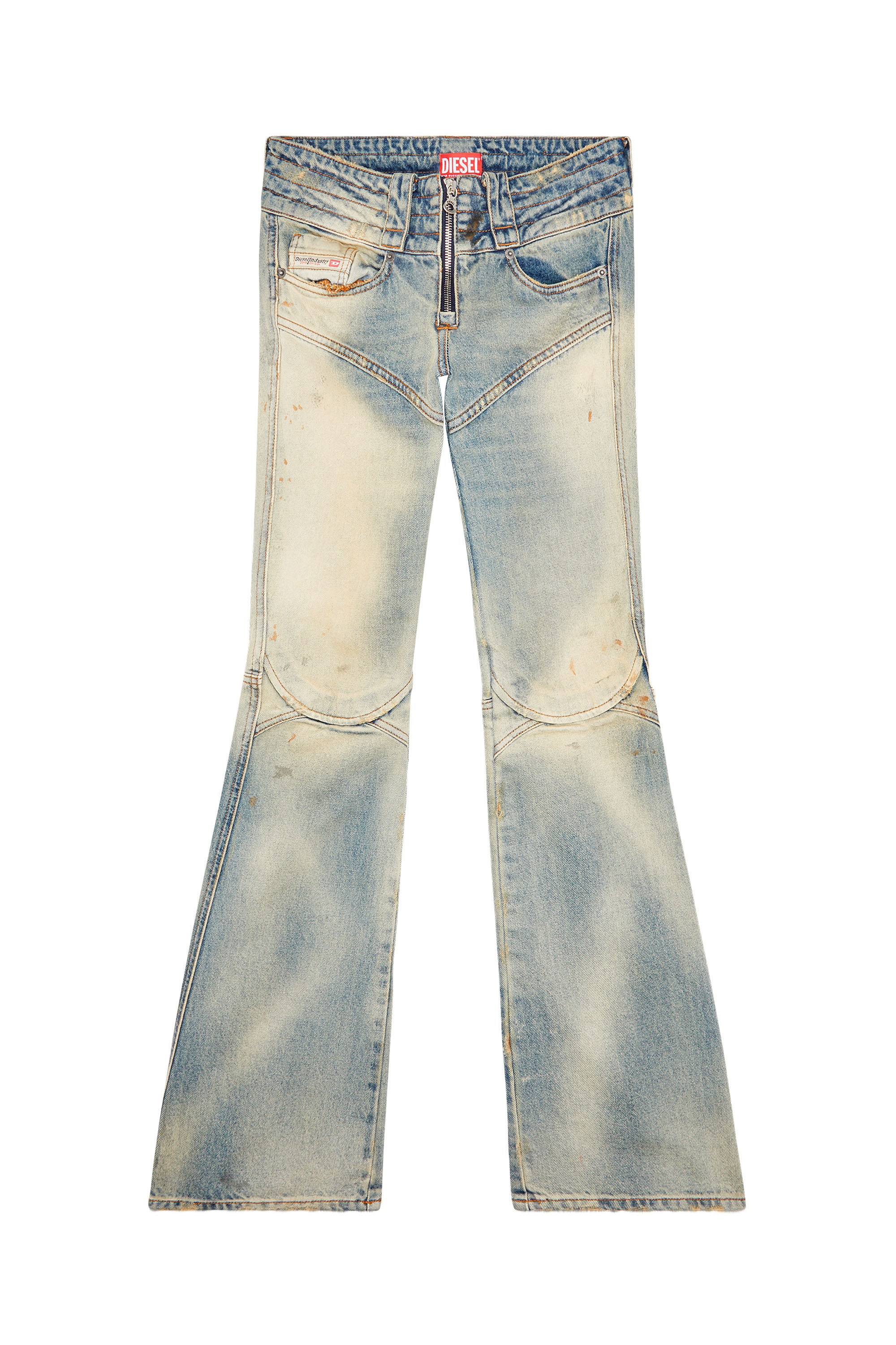 Diesel - Belthy 0ENAF Bootcut and Flare Jeans, Blu Chiaro - Image 6