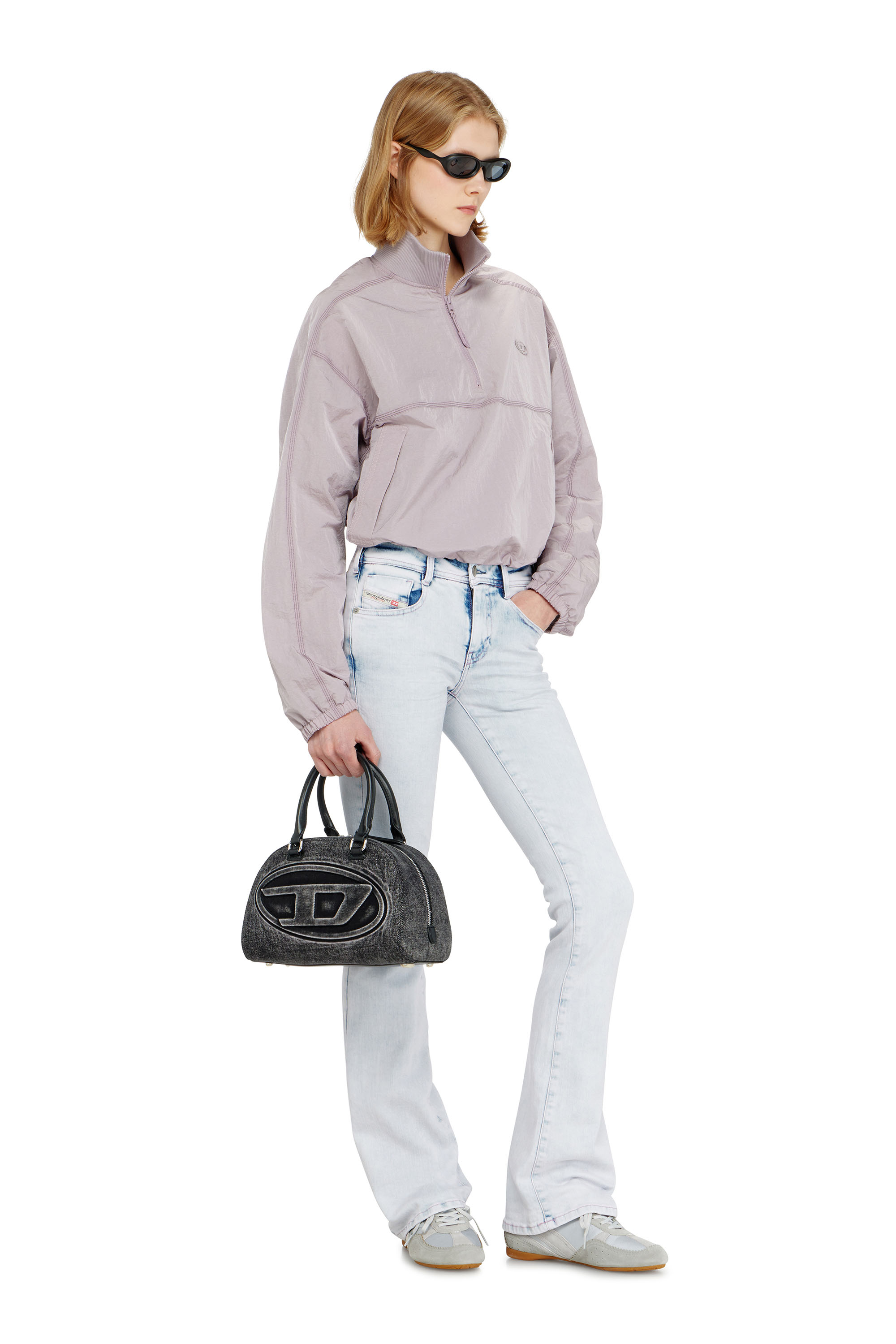 Diesel - G-ANOCK, Veste en nylon relaxed &agrave; col montant Femme in ToBeDefined - 2