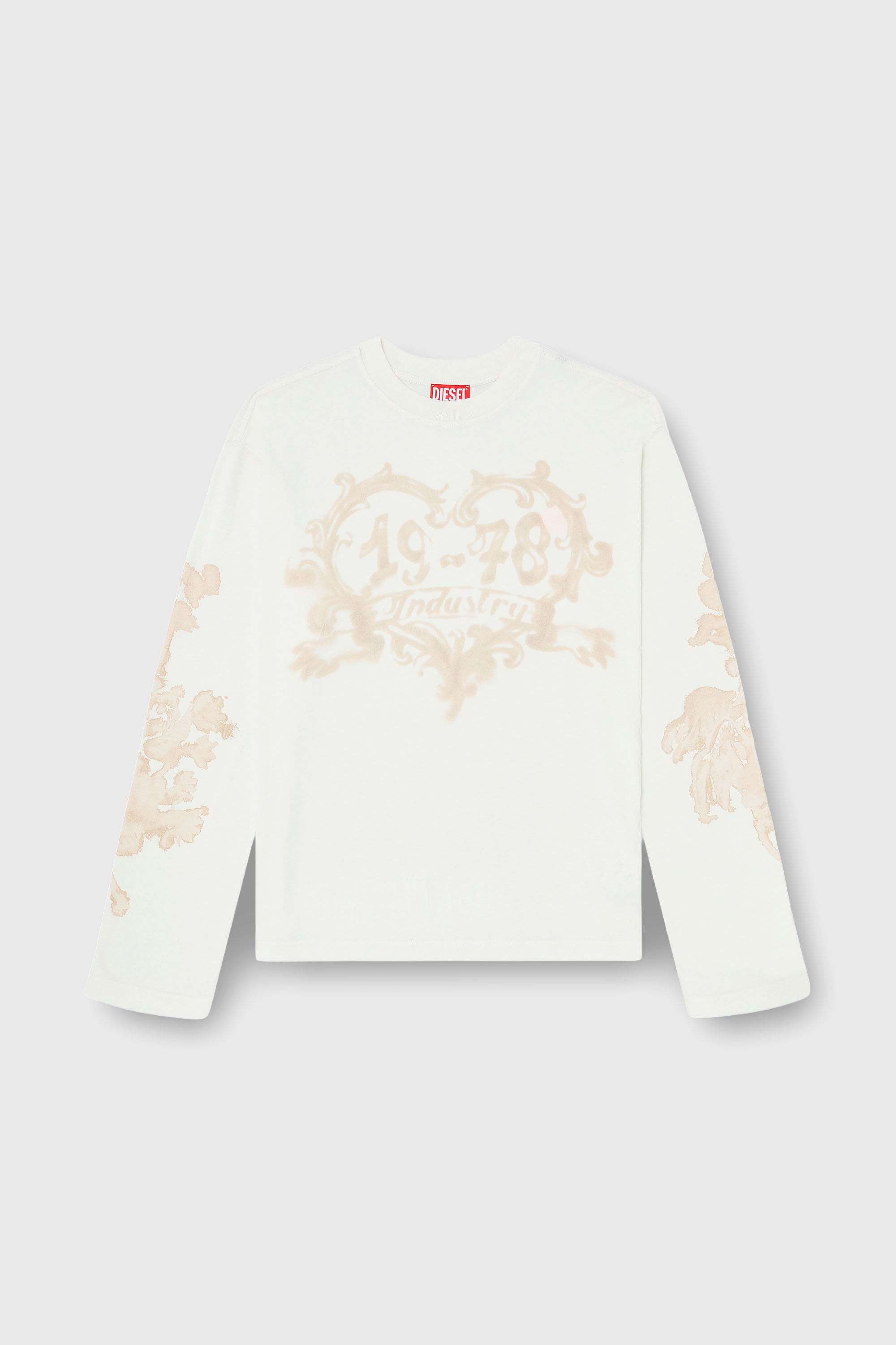 Diesel - T-HILARY-LS-AA1, T-shirt a manica lunga in cotone con stampa grafica Donna in Multicolor - 2