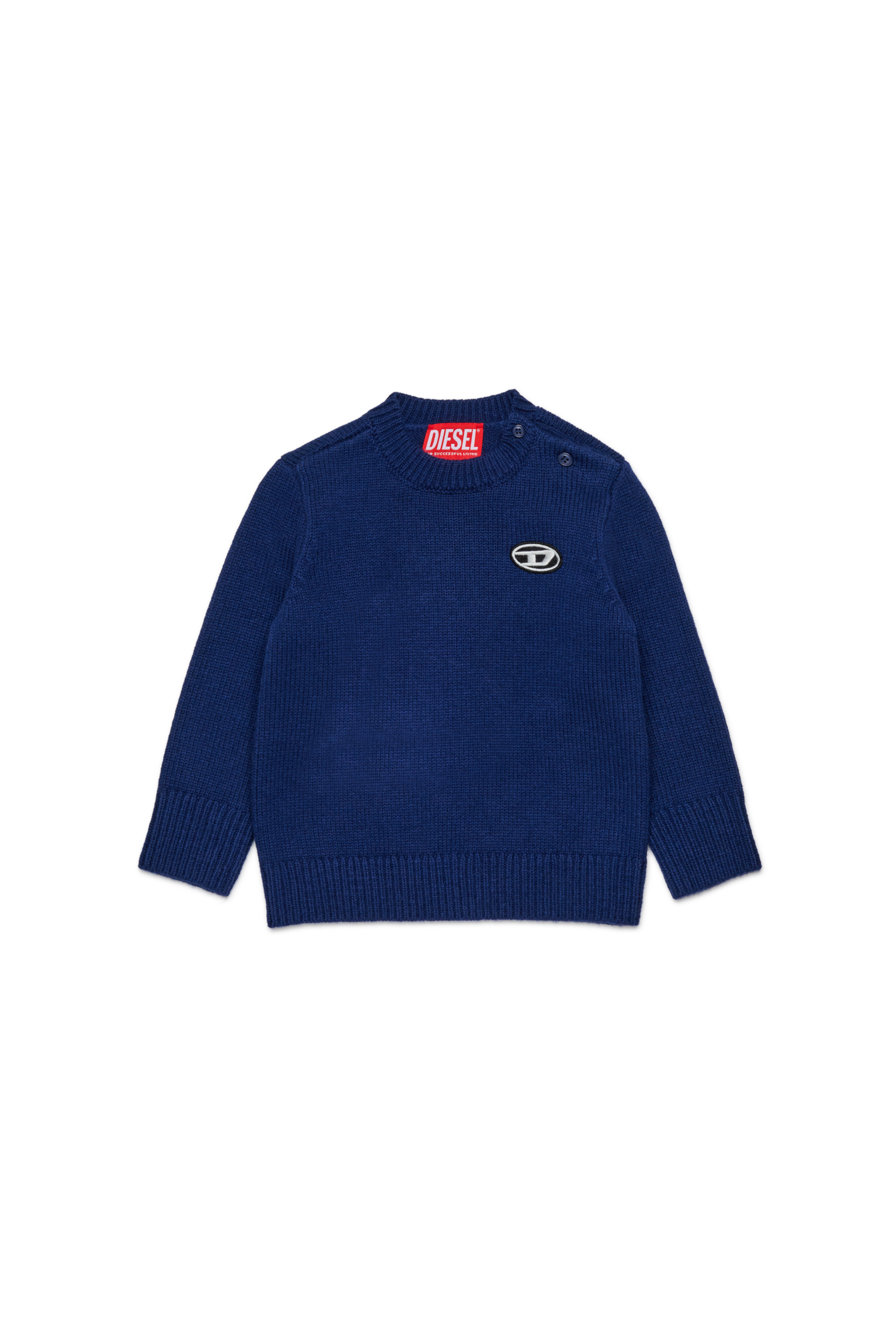 Diesel - KOLLYB, Maglia in misto lana Unisex in Blu - 1