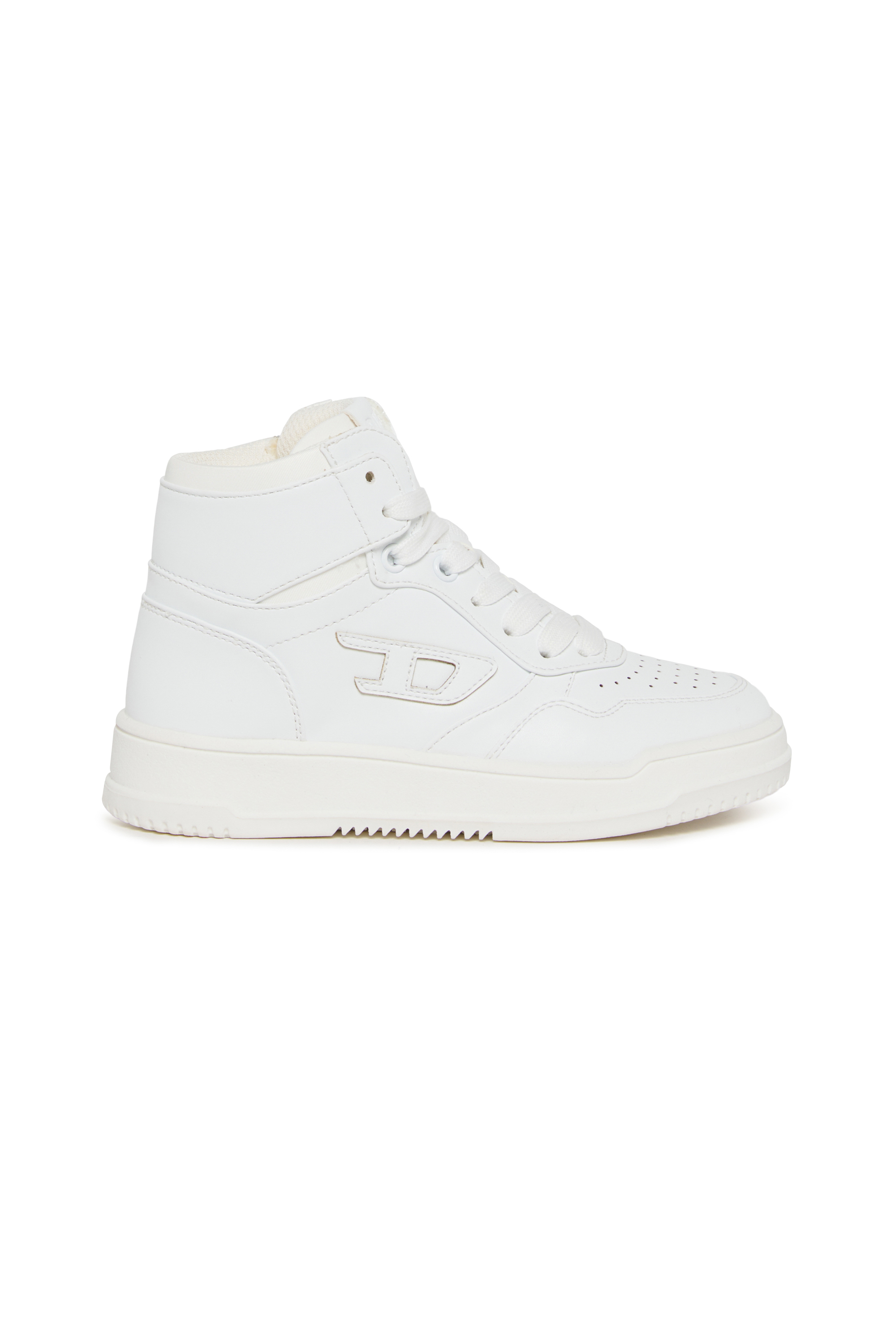 Diesel - S-COU-HI, Unisex S-COU-HI-High-Top-Sneaker mit D-Detail in Wei&szlig; - 1