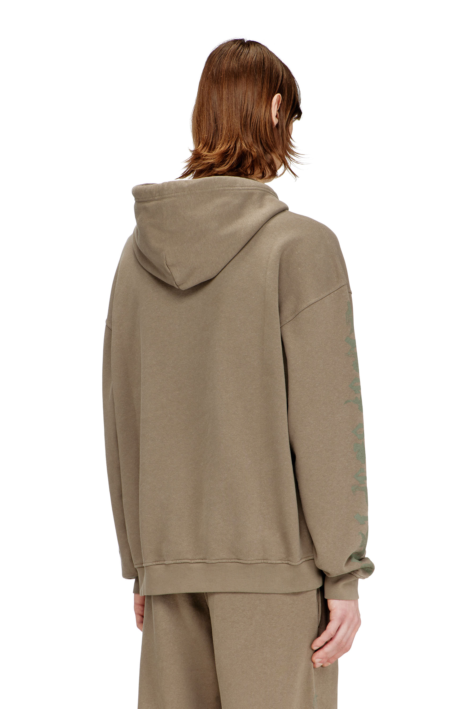 Diesel - S-GRIFFON, Sweat &agrave; capuche trait&eacute; avec imprim&eacute; griffon Homme in ToBeDefined - 4