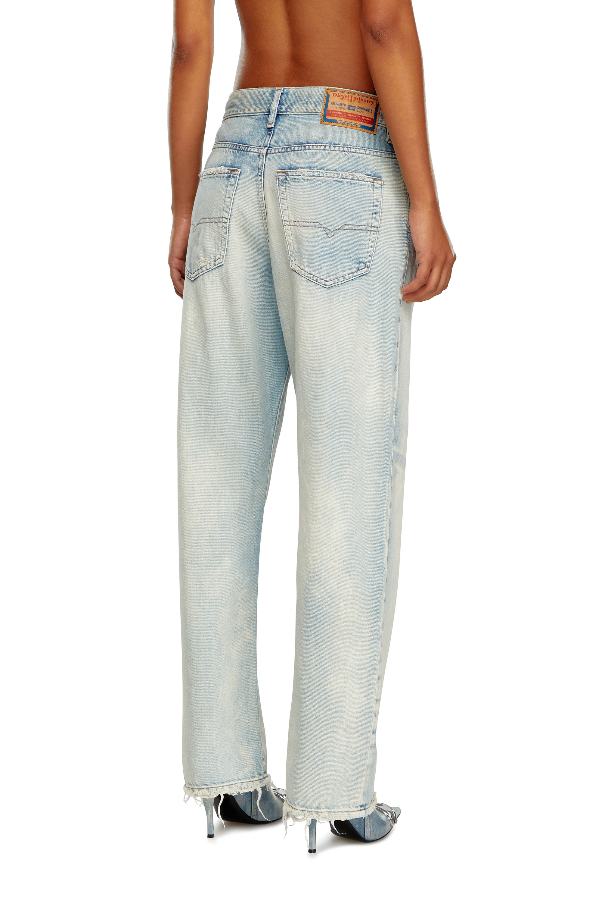 Diesel - Damen Straight Jeans 1999 D-Reggy 09J89, Hellblau - Image 3