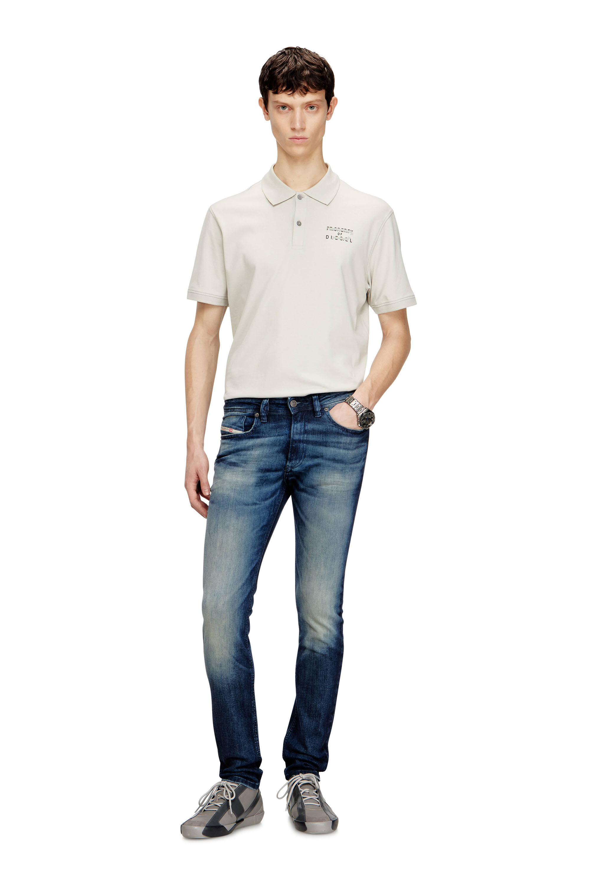 Diesel - Skinny Jeans 1979 Sleenker 0ADBM Uomo, Blu Scuro - Image 2