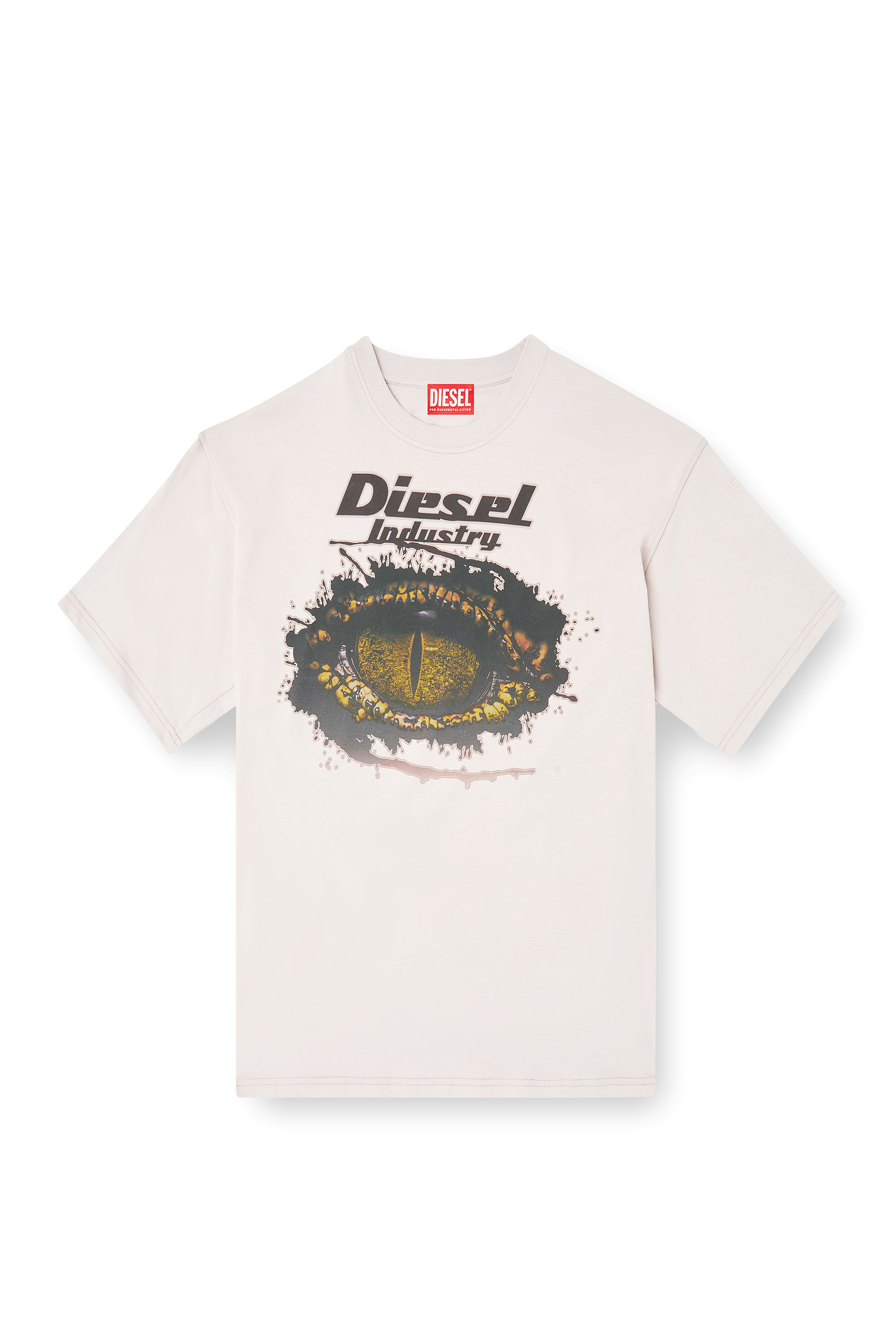 Diesel - T-BOXT-T25, T-shirt en coton avec impression numérique Homme in Gris - 3