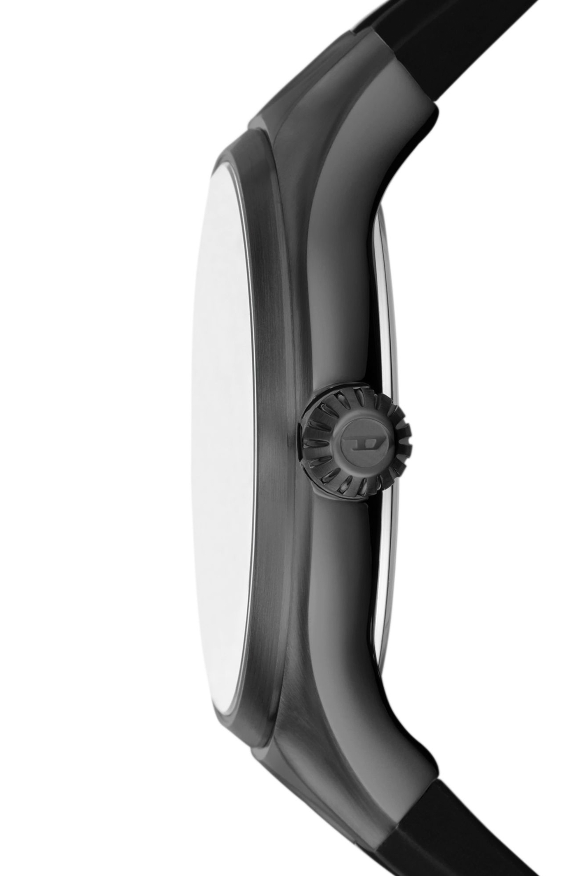 Diesel - DZ2201, Herren Streamline Armbanduhr aus schwarzem Silikon in Schwarz - Image 3