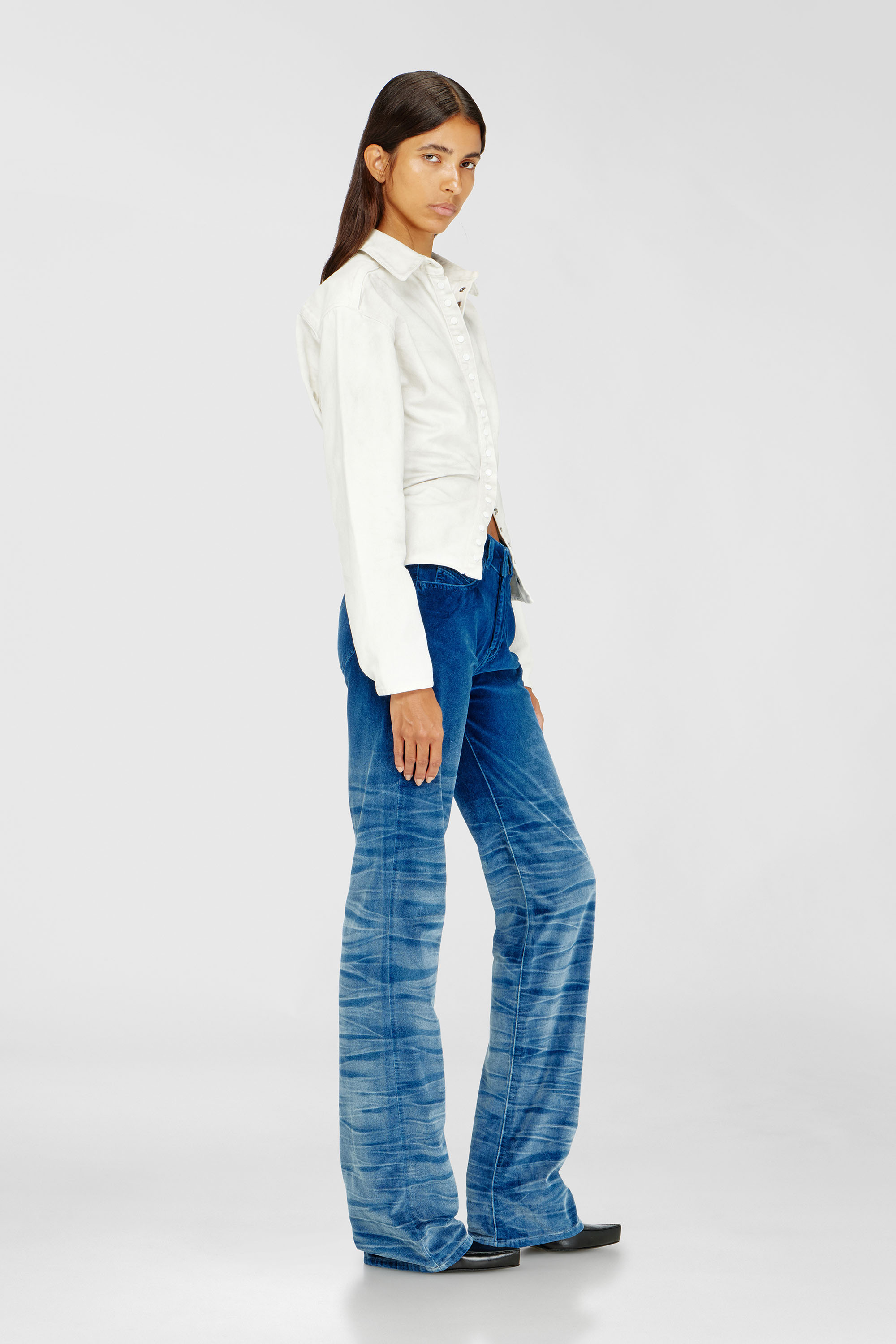 Diesel - Regular Jeans D-Lie 003PF Femme, Bleu Fonc&eacute; - Image 2