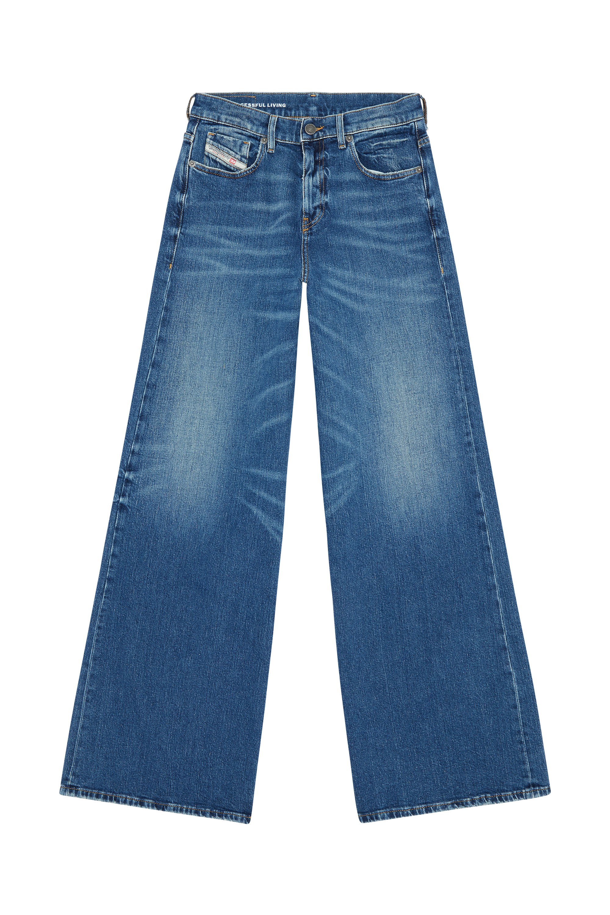 1978 007L1 Bootcut and Flare Jeans, Blu medio - Jeans