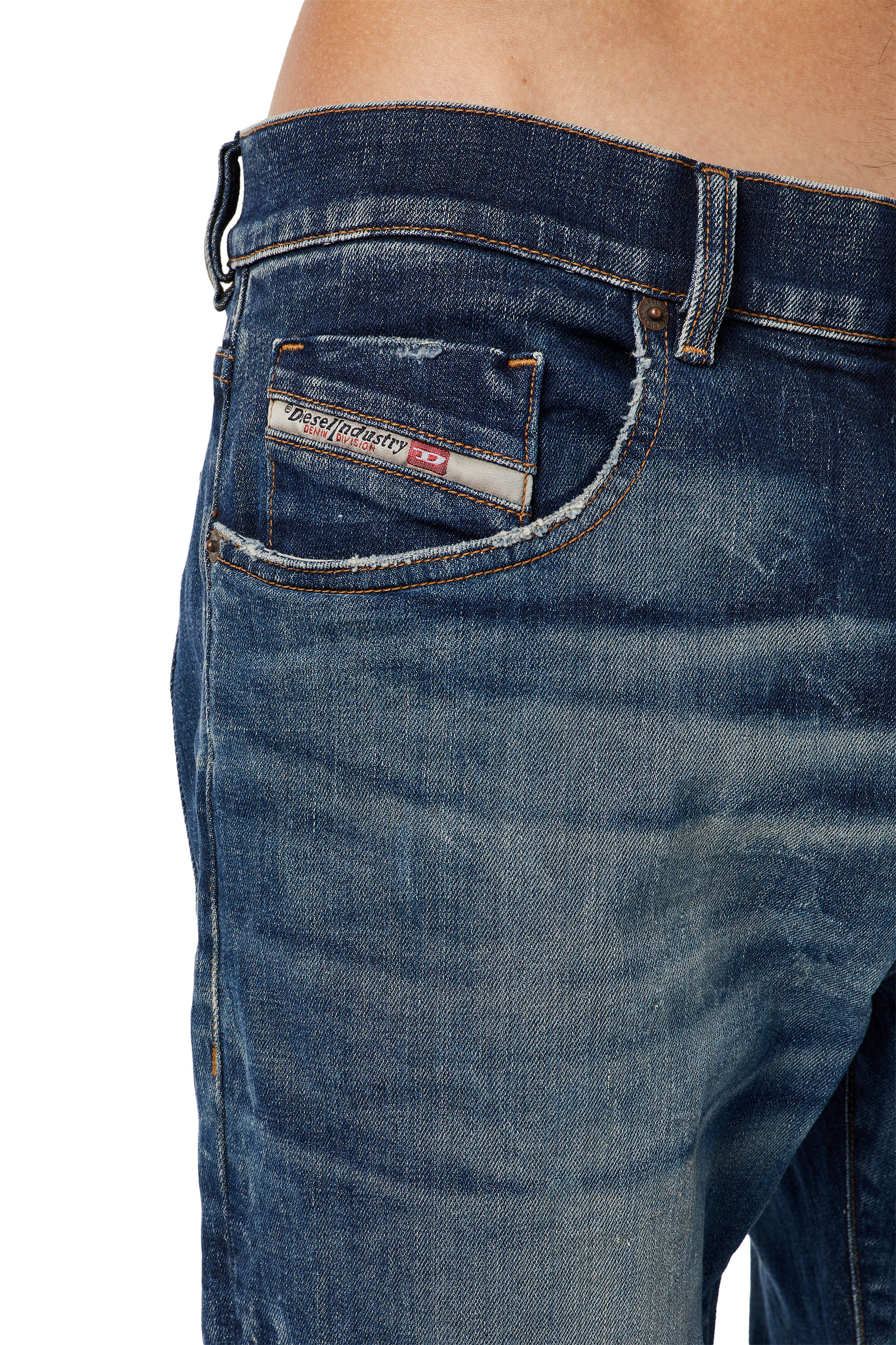 Diesel - 2019 D-STRUKT 09C73 Slim Jeans, Blu Scuro - Image 3