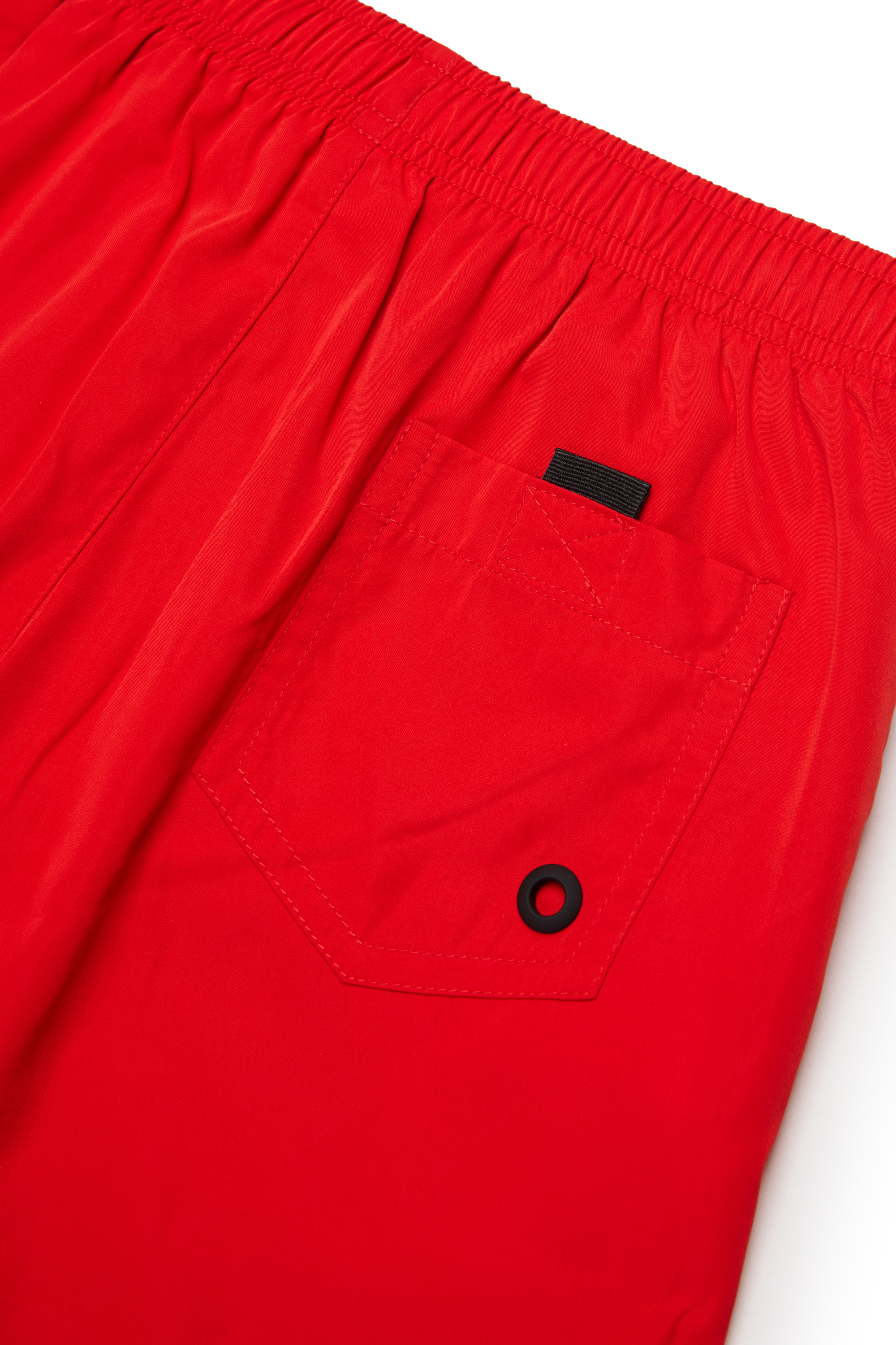 Diesel - MIDIT, Man's Swim shorts with maxi logo in Red - 4