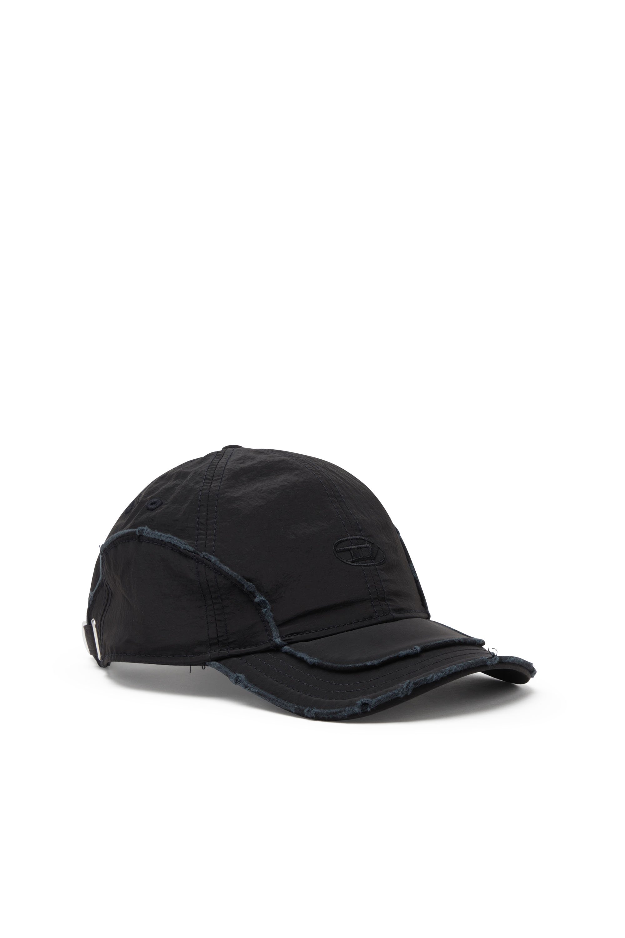 Diesel - C-ONNOR, Cappello da baseball in nylon con logo D Uomo in Nero - 1