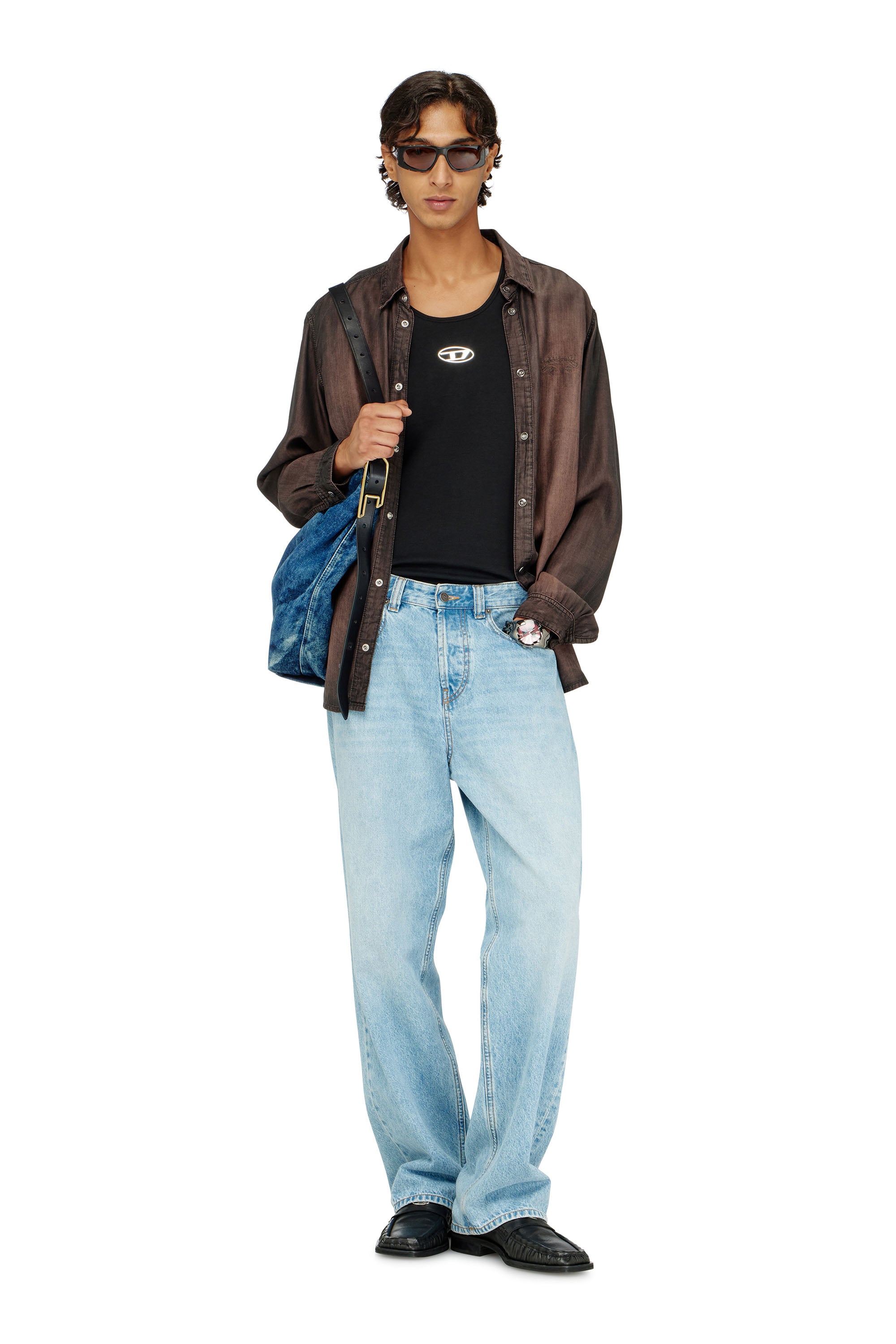 Diesel - T-LIFTY-IOD, D&eacute;bardeur en coton avec logo Homme in Noir - 2