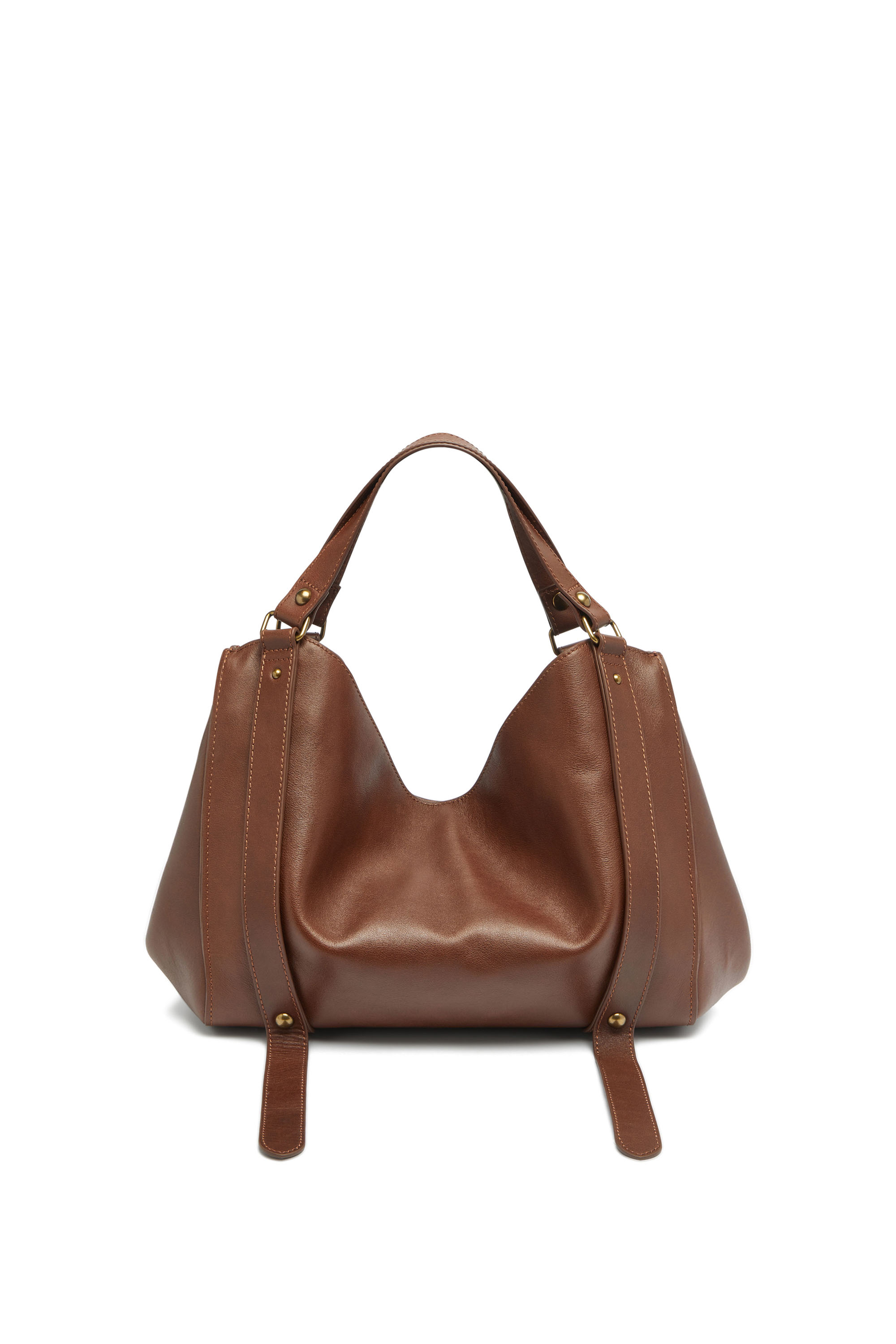 Diesel - D-ONE TOPHANDLE M, Unisex D-One-Medium Henkeltasche aus behandeltem Leder in Braun - 3