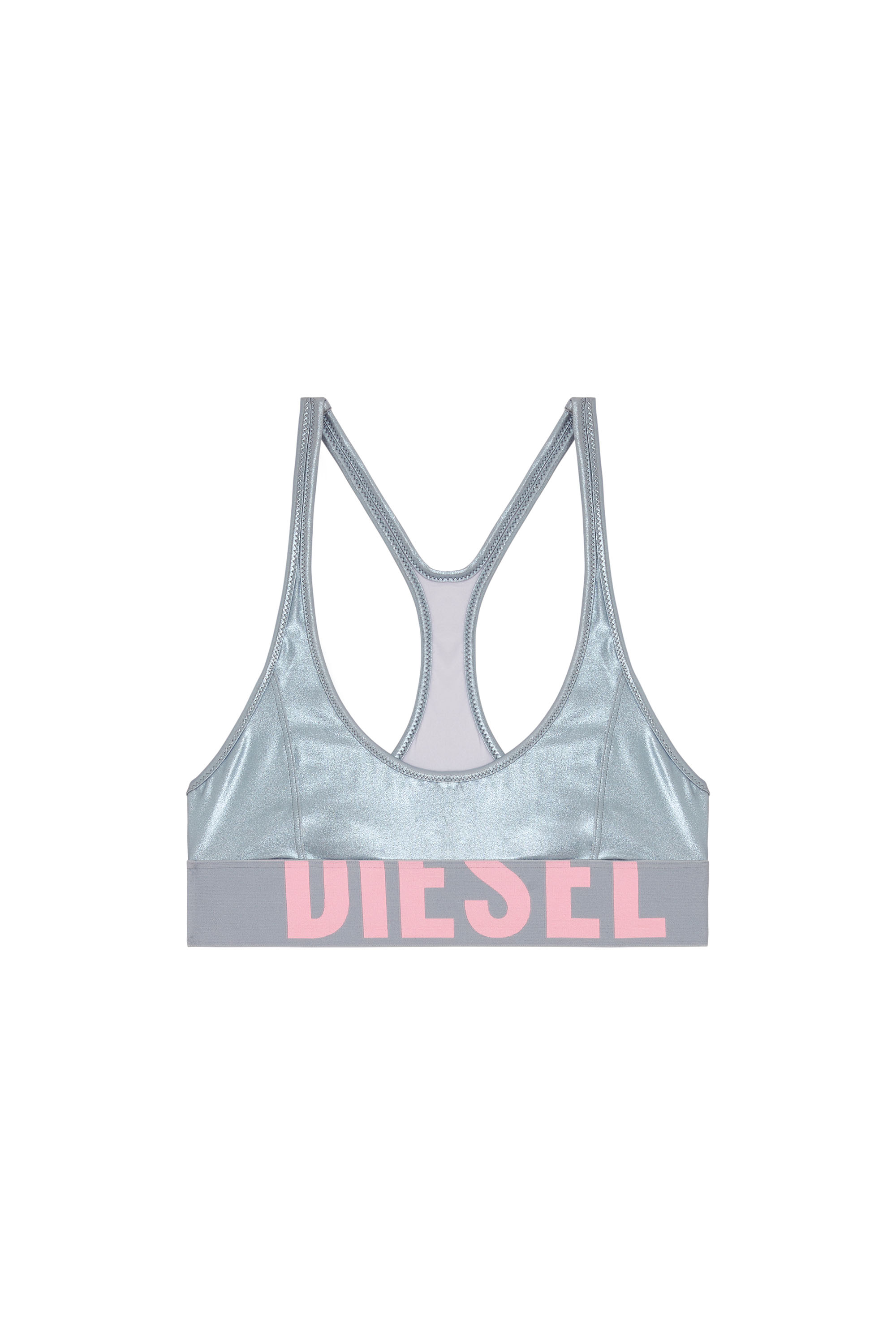 Diesel - ZAIRA-D-POP, Haut de bikini métallisé Femme in Polychrome - 4