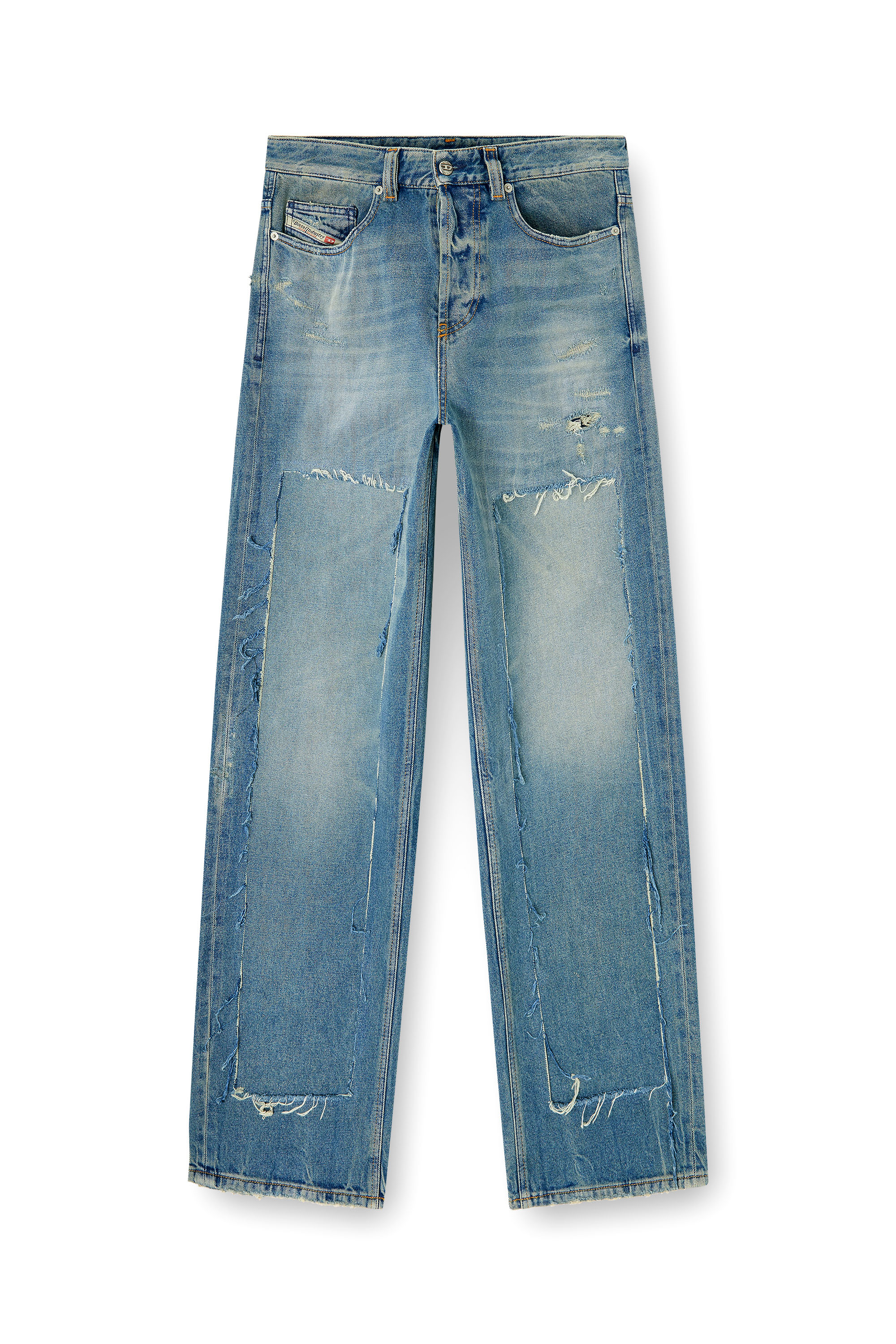 Diesel - Herren Relaxed Jeans 2001 D-Macro 09N27, Mittelblau - 6