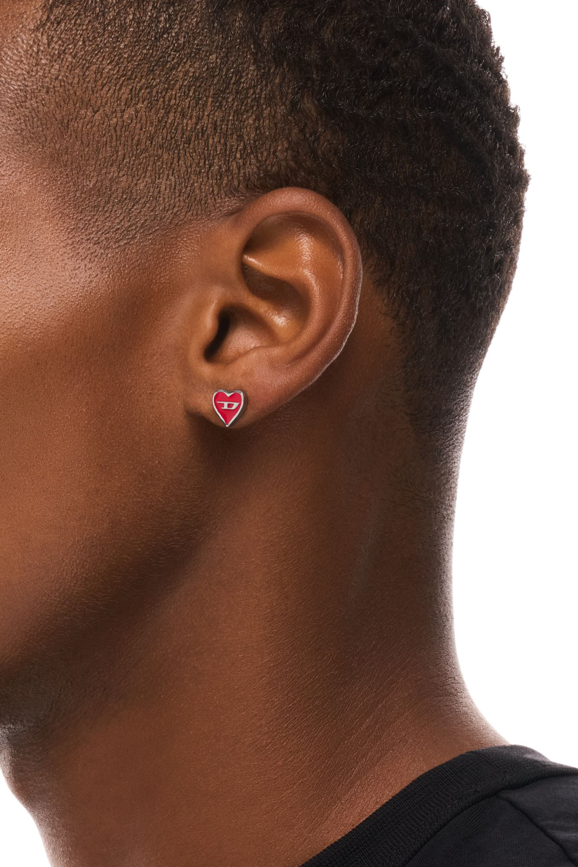 Diesel - DX166740 JEWELLERY, Orecchino a perno in acciaio inox Unisex in Argento - 4