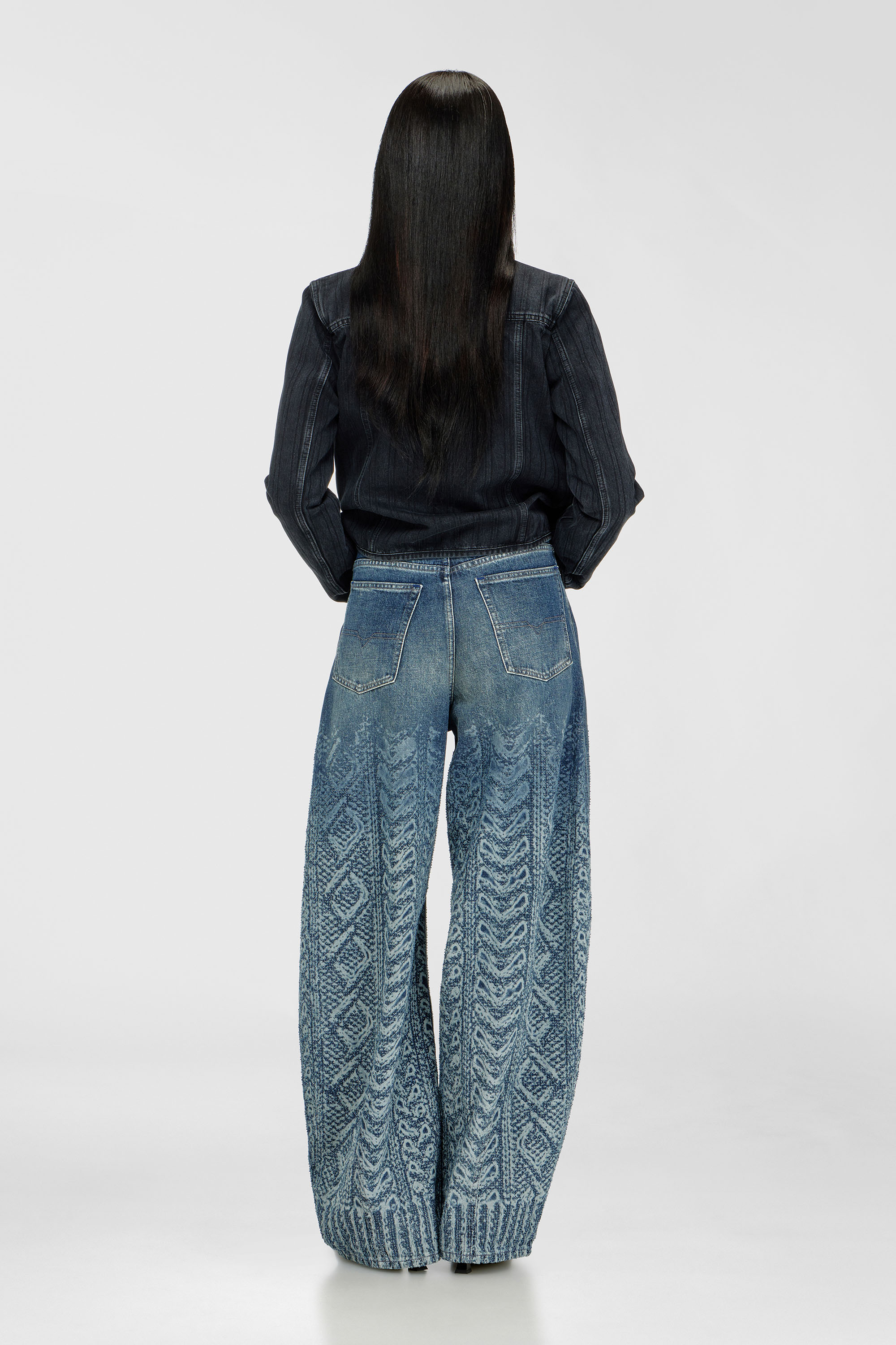 Diesel - Damen Relaxed Jeans 1987 D-Khelz 007EV, Dunkelblau - 3