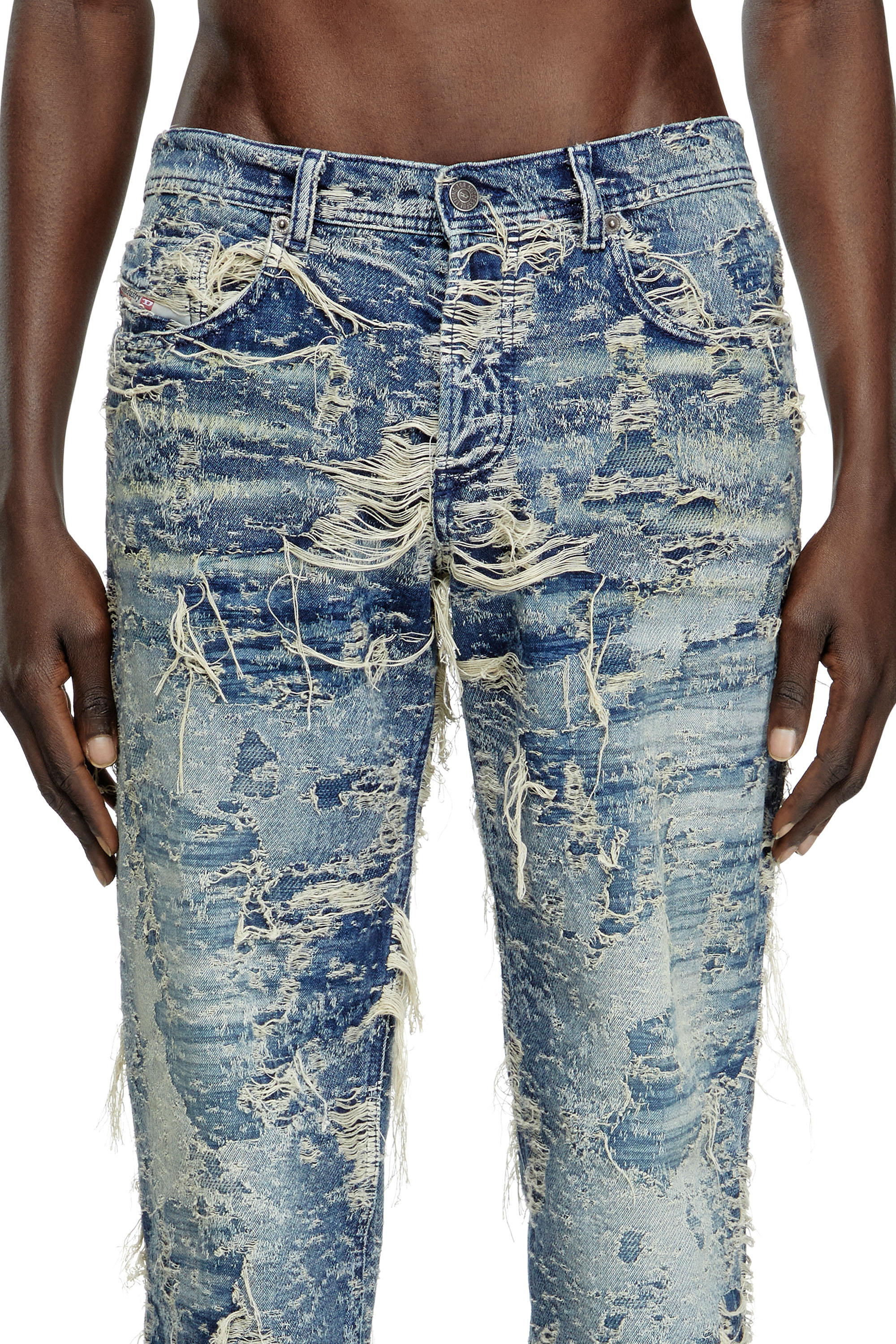 Diesel - Regular Jeans 2023 D-Finitive 09M04 Homme, Bleu moyen - Image 5