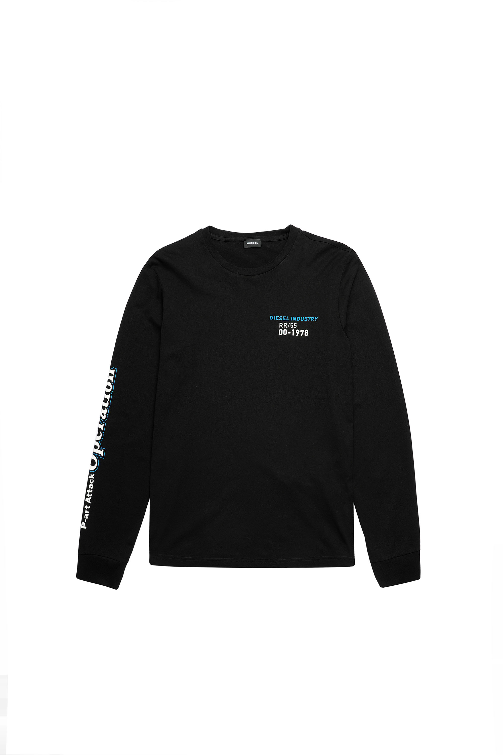T-DIEGOS-LS-K25, Schwarz - T-Shirts