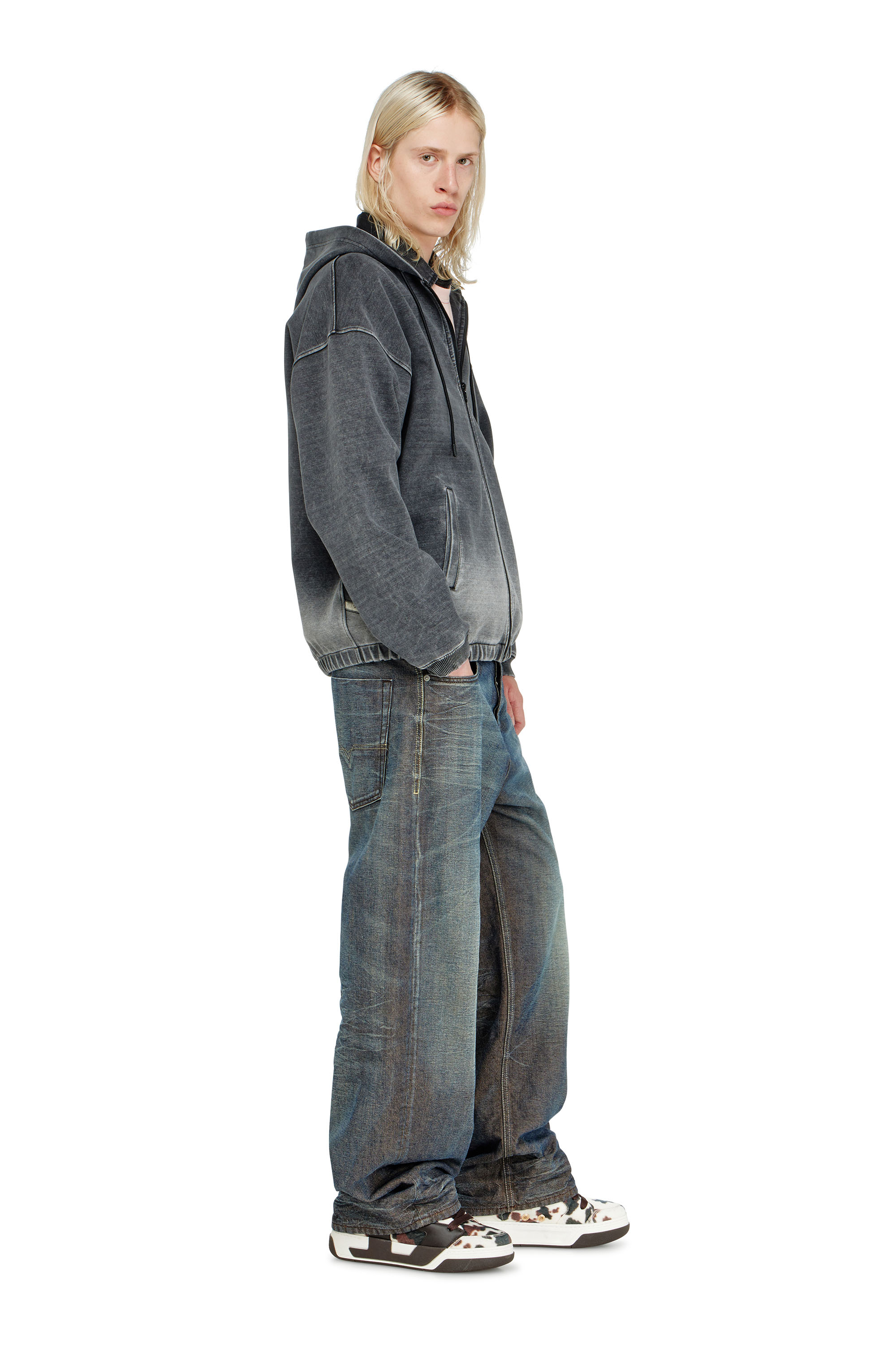 Diesel - Relaxed Jeans 1997 D-Enim-M 007EM Mixte, Bleu Fonc&eacute; - Image 2