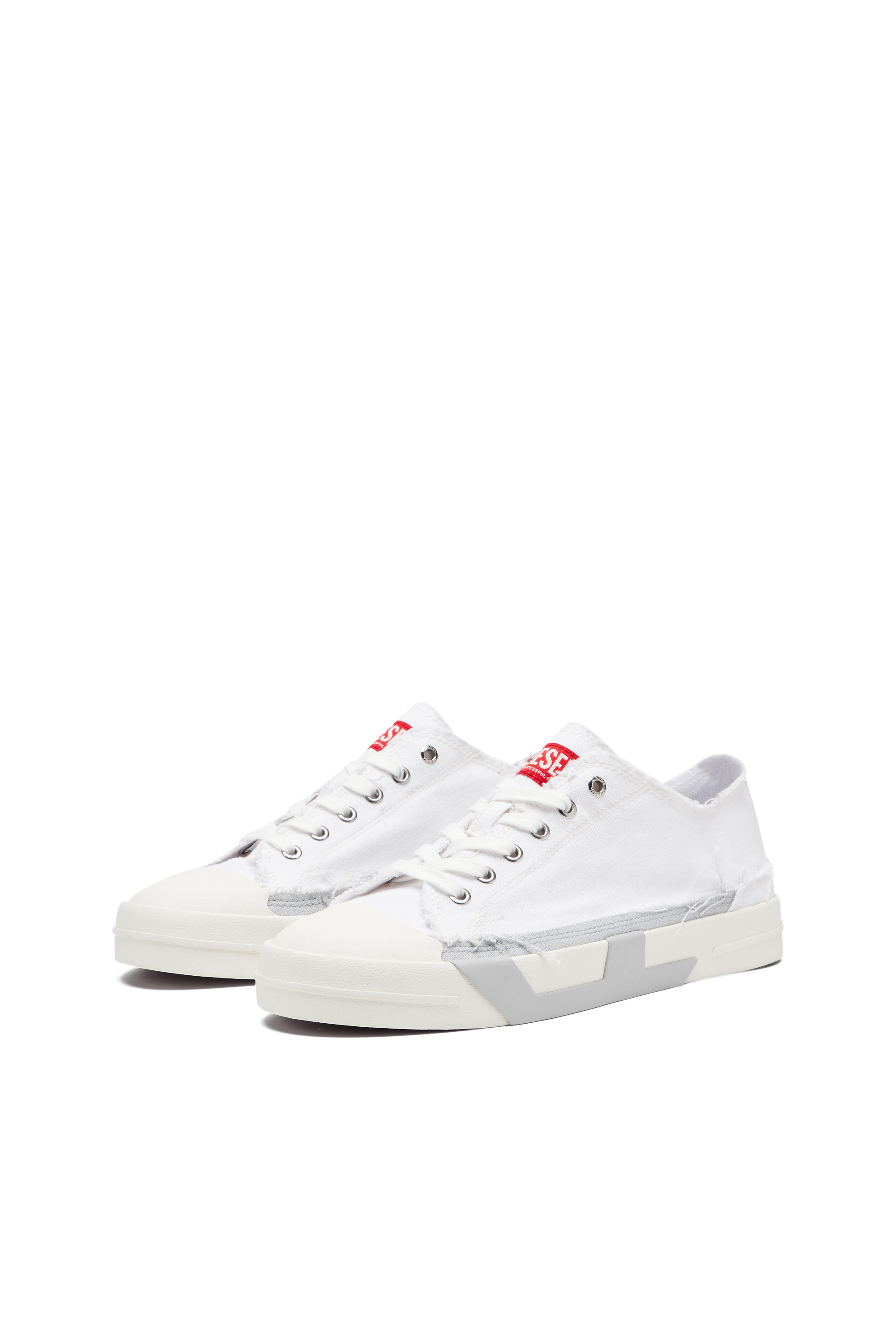 Diesel - S-D-VERSE LOW W, S-D-Verse-Baskets en toile effilochée Femme in Polychrome - 8