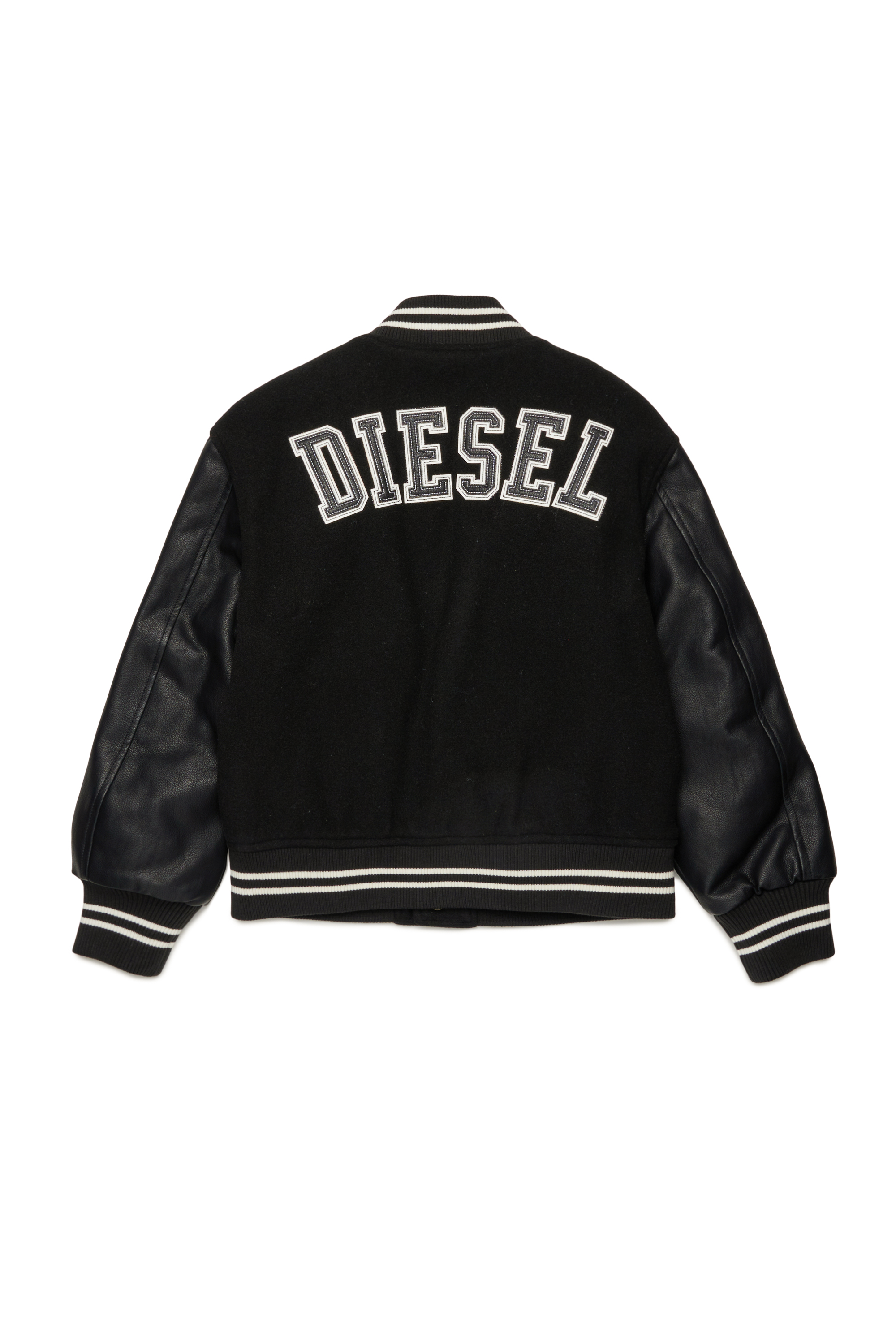 Diesel - JBIRKY, Man Bomber jacket with Diesel patches in Black - Image 2