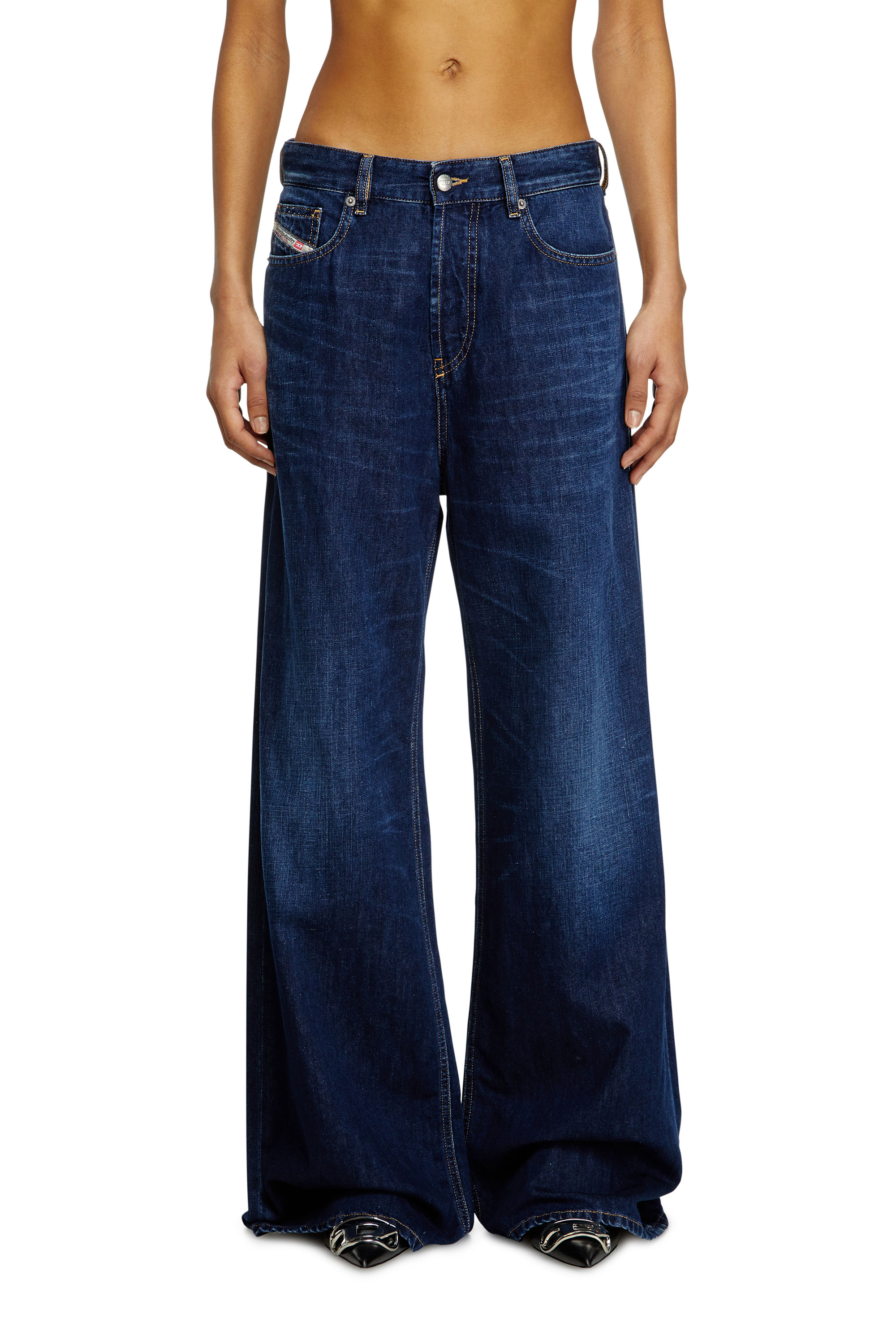 Diesel - Relaxed Jeans 1996 D-Sire 068RA Donna, Blu Scuro - Image 1