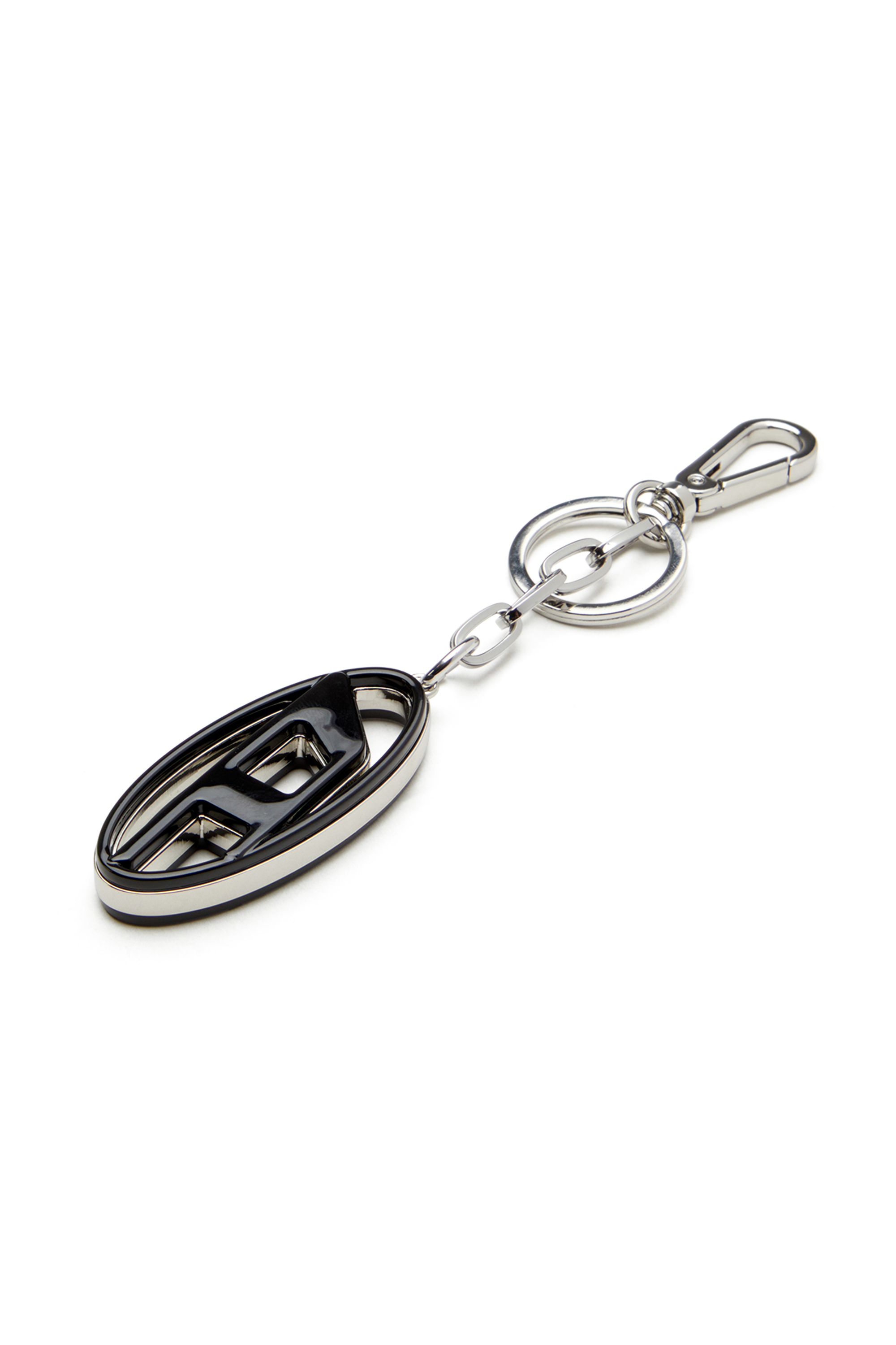 Diesel - CAGE-D LAYER, Portachiavi Oval D in metallo e resina Uomo in Nero - 3