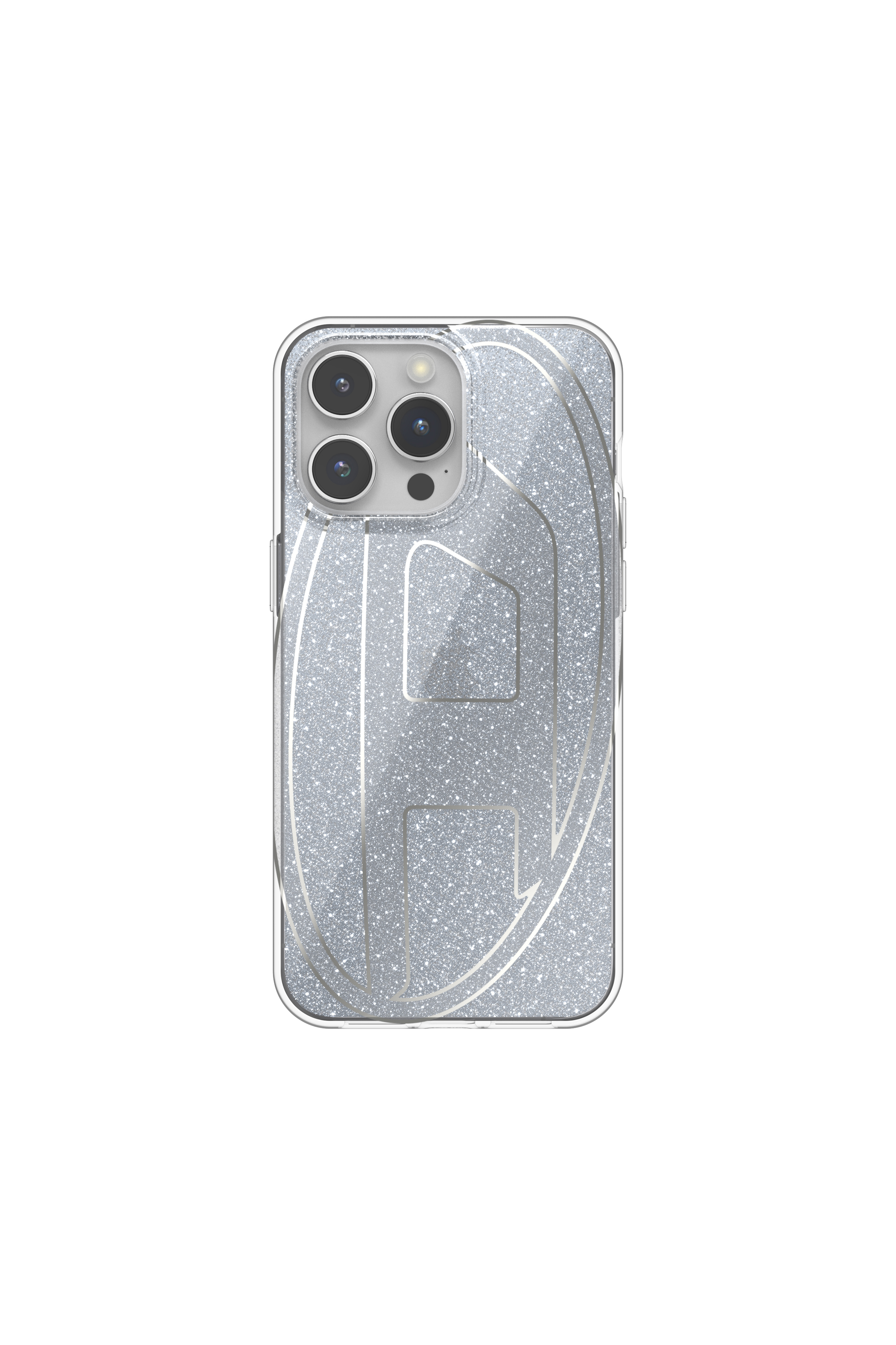 Diesel - 60033 AOP CASE, Unisex Glitter Case für iP 15 Pro Max in Silber - Image 2