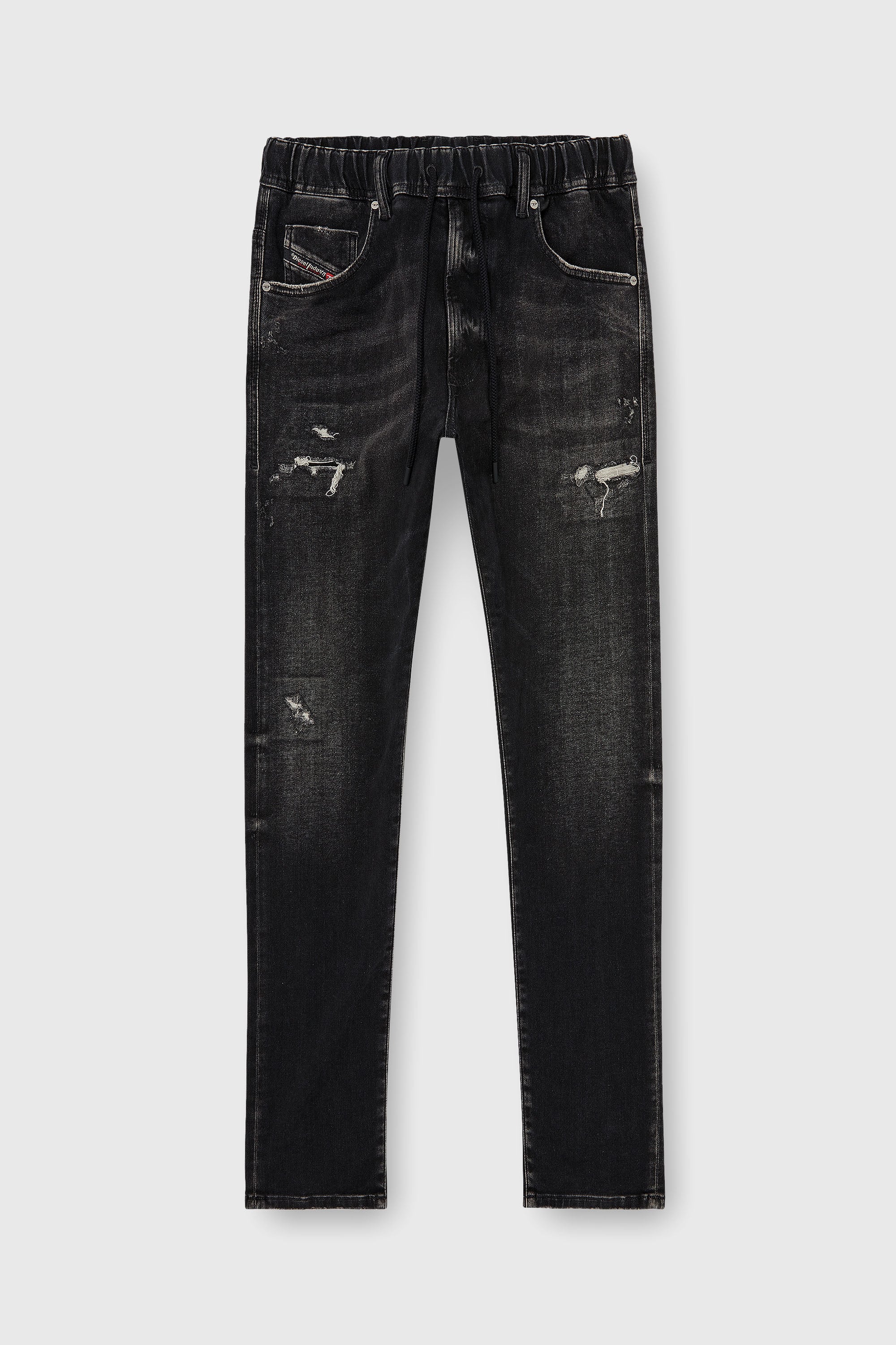 Diesel - Regular E-Krooley Joggjeans&reg; 09Q22 Homme, Noir/Gris fonc&eacute; - Image 2