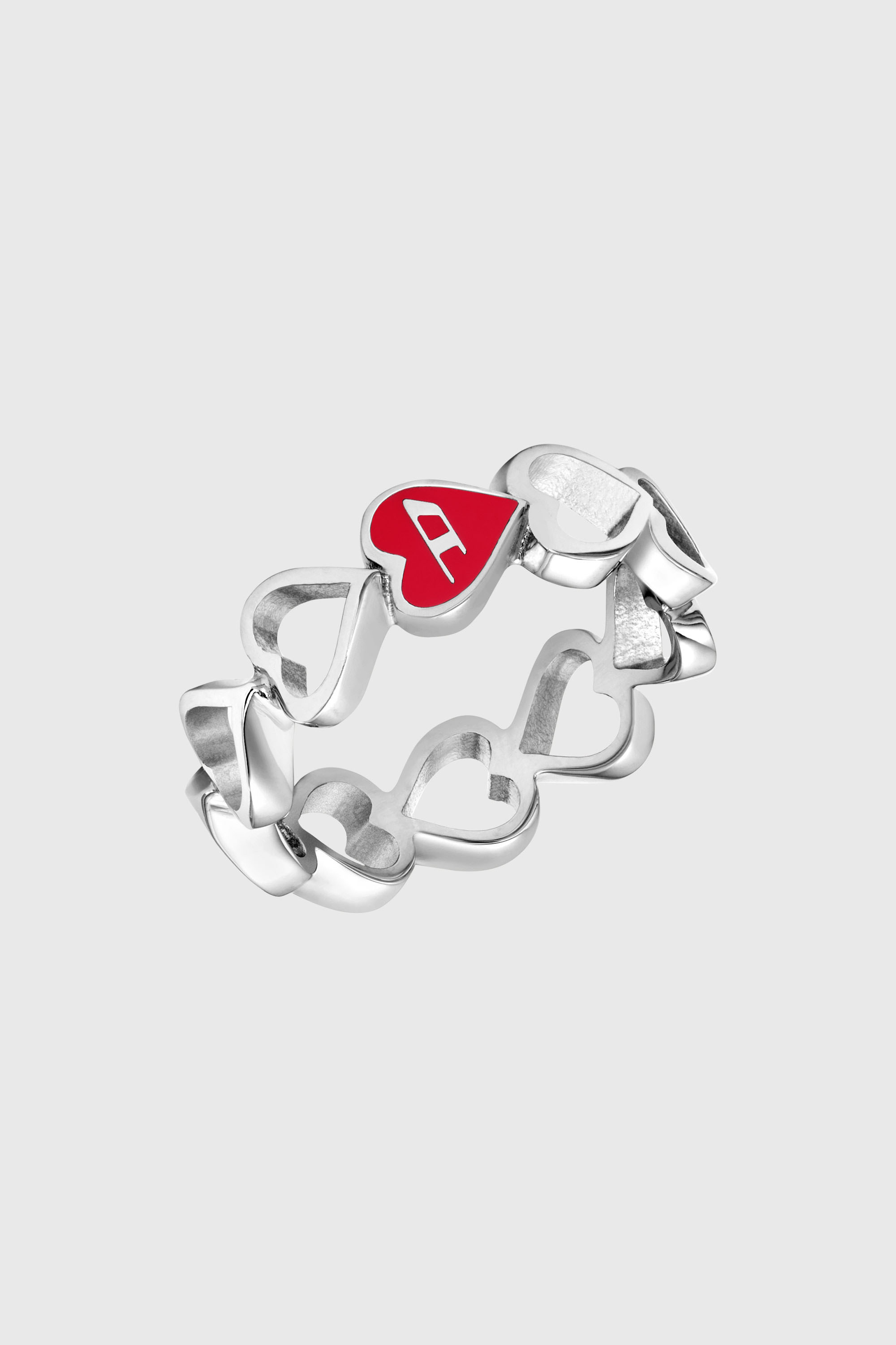 Diesel - DX166940 JEWELLERY, Anello fascia in acciaio inox Unisex in Argento - 1