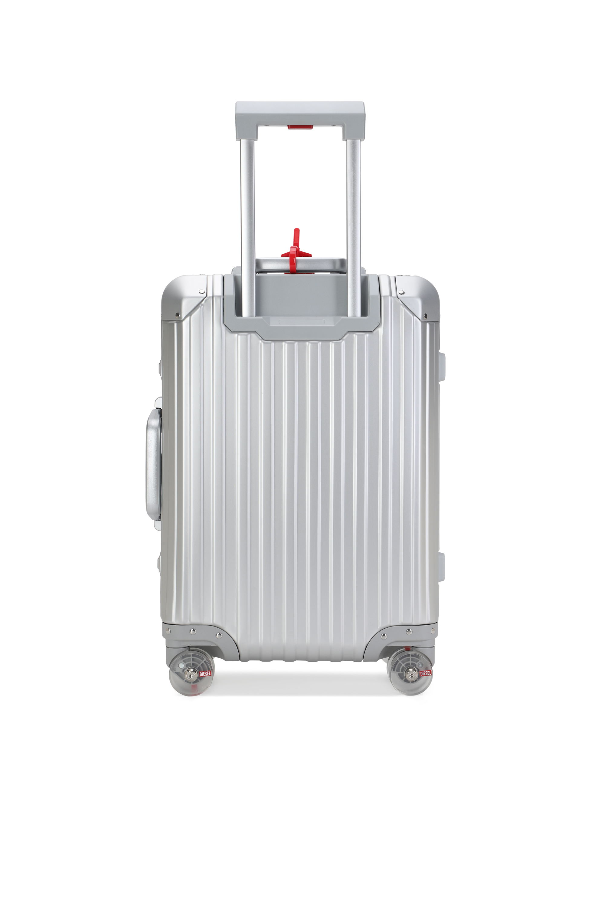 Diesel - DIESEL ALUMINUM TROLLEY- DSL002, Valise en aluminium taille S Mixte in Gris argent&eacute; - 2