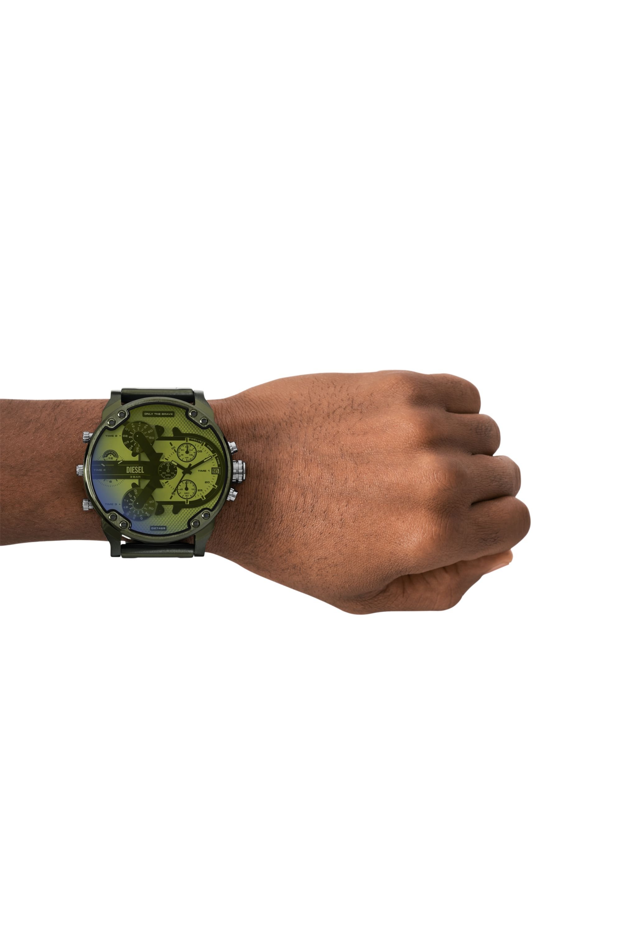 Diesel - DZ7485 WATCH, Orologio Mr. Daddy 2.0 in acciaio inossidabile verde Uomo in Verde - 4