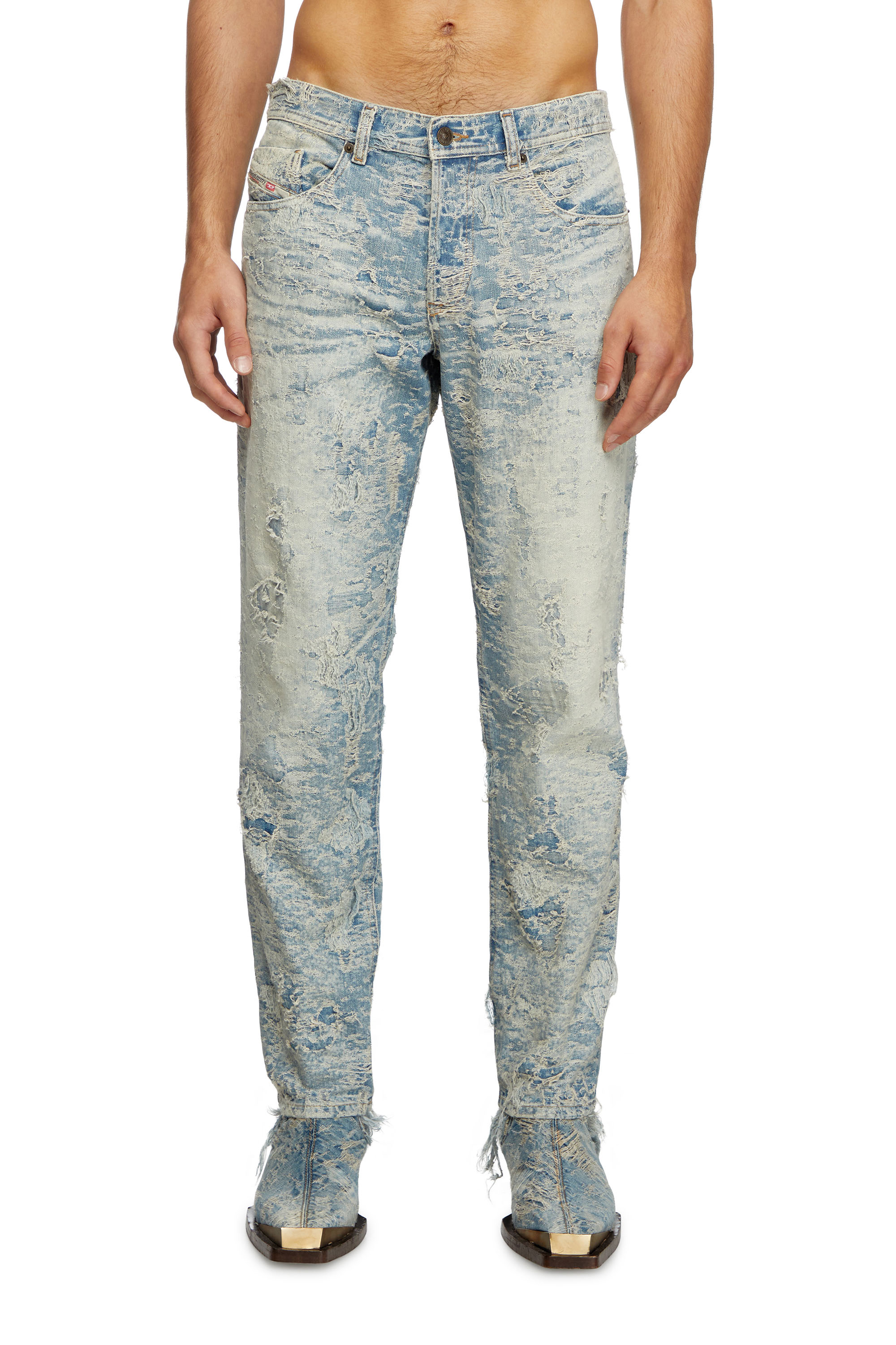 Diesel - Homme Tapered Jeans 2023 D-Finitive 007Z7, Bleu Clair - Image 2