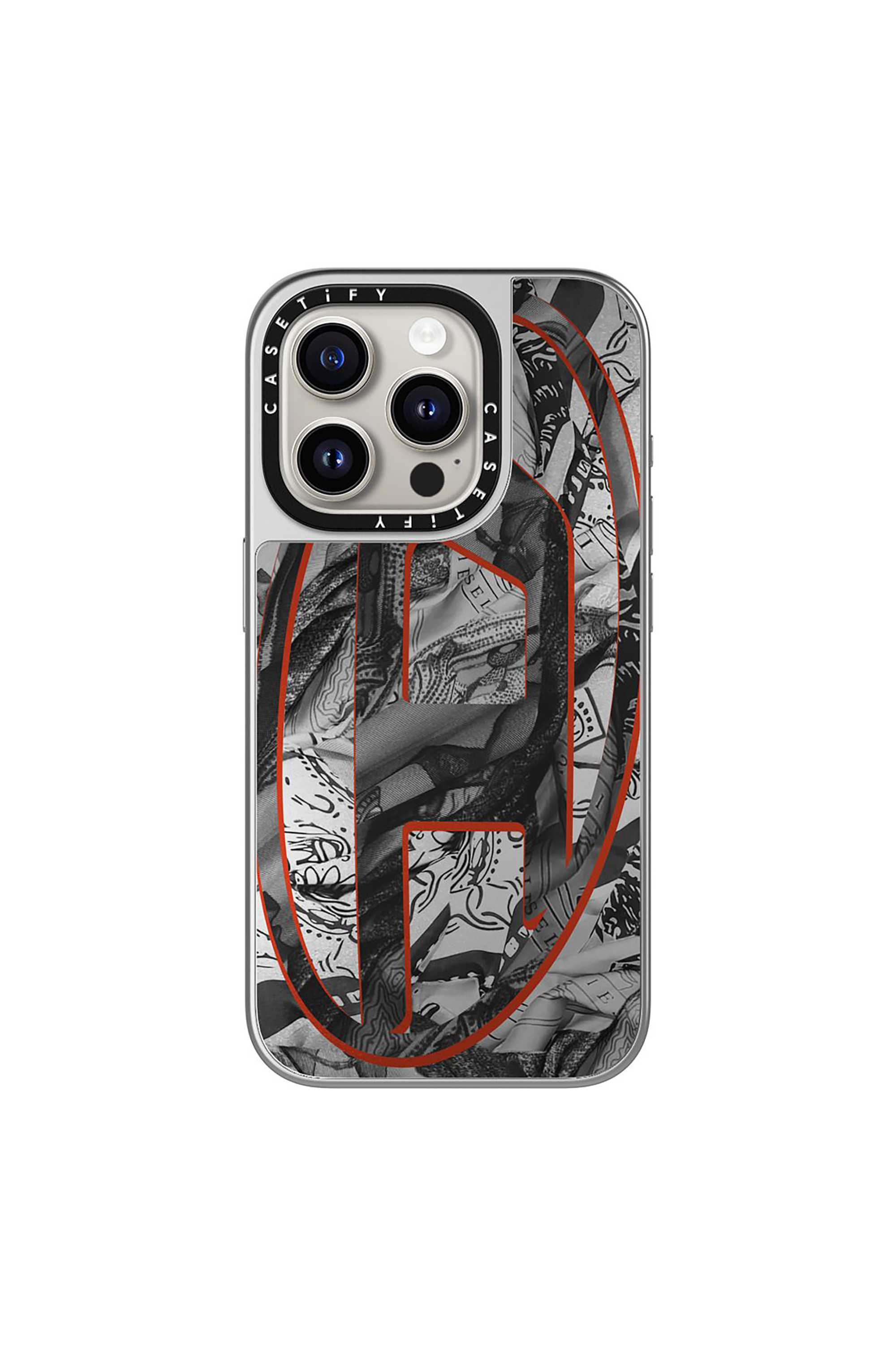 Diesel - 60336 CASETIFY MOULDED CASE, Coque MagSafe Bandana iPhone 15 Pro Mixte in Polychrome - 1