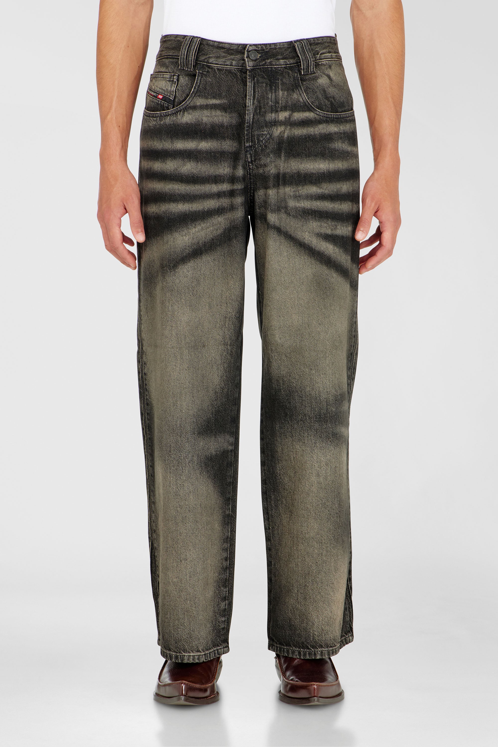 Diesel - Relaxed Jeans 1982 D-Hakou 09R33 Unisex, Nero/Grigio scuro - Image 1