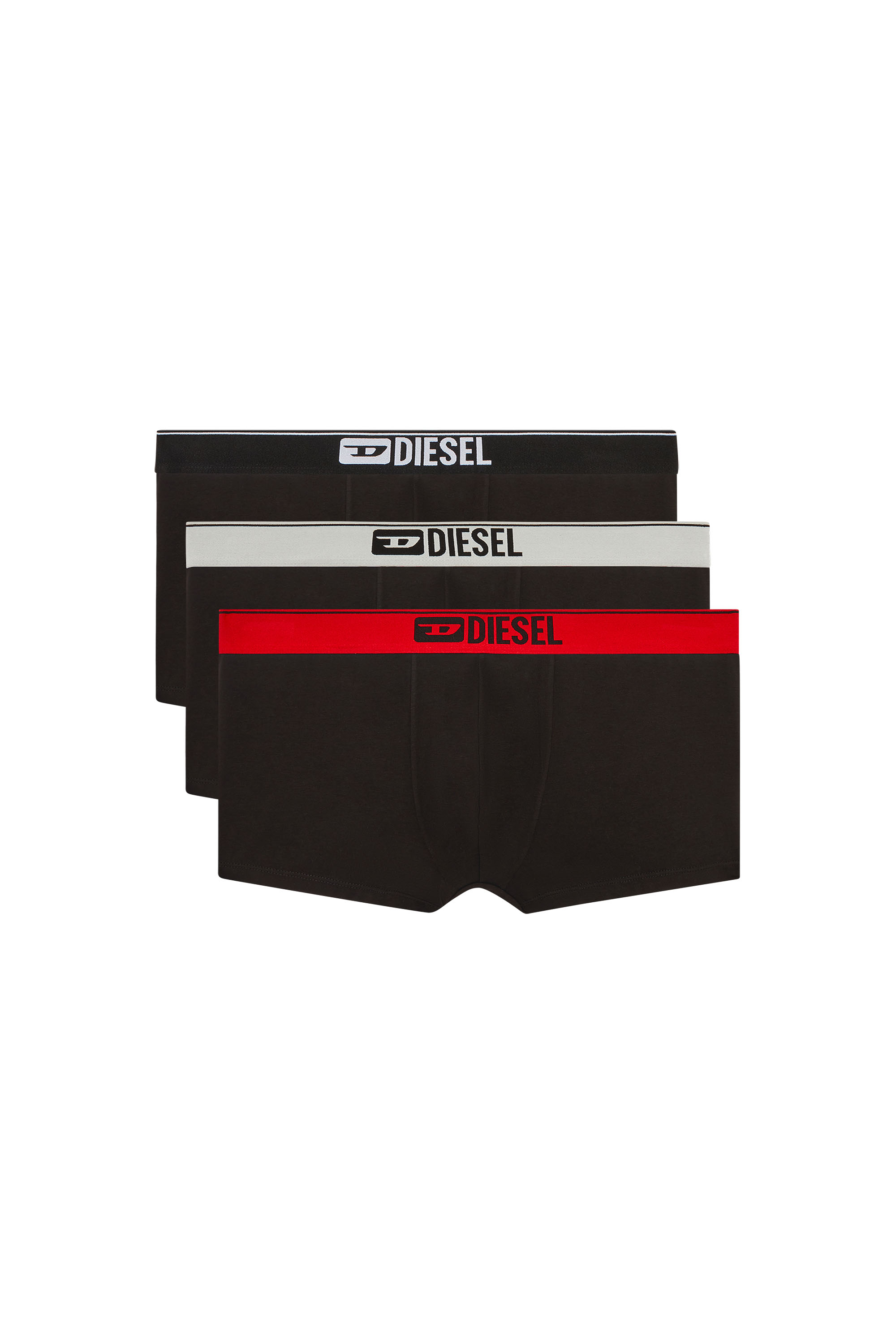 Diesel - UMBX-DAMIENTHREEPACK, Herren Einfarbige Retropants im Dreierpack in Bunt/Schwarz - 1