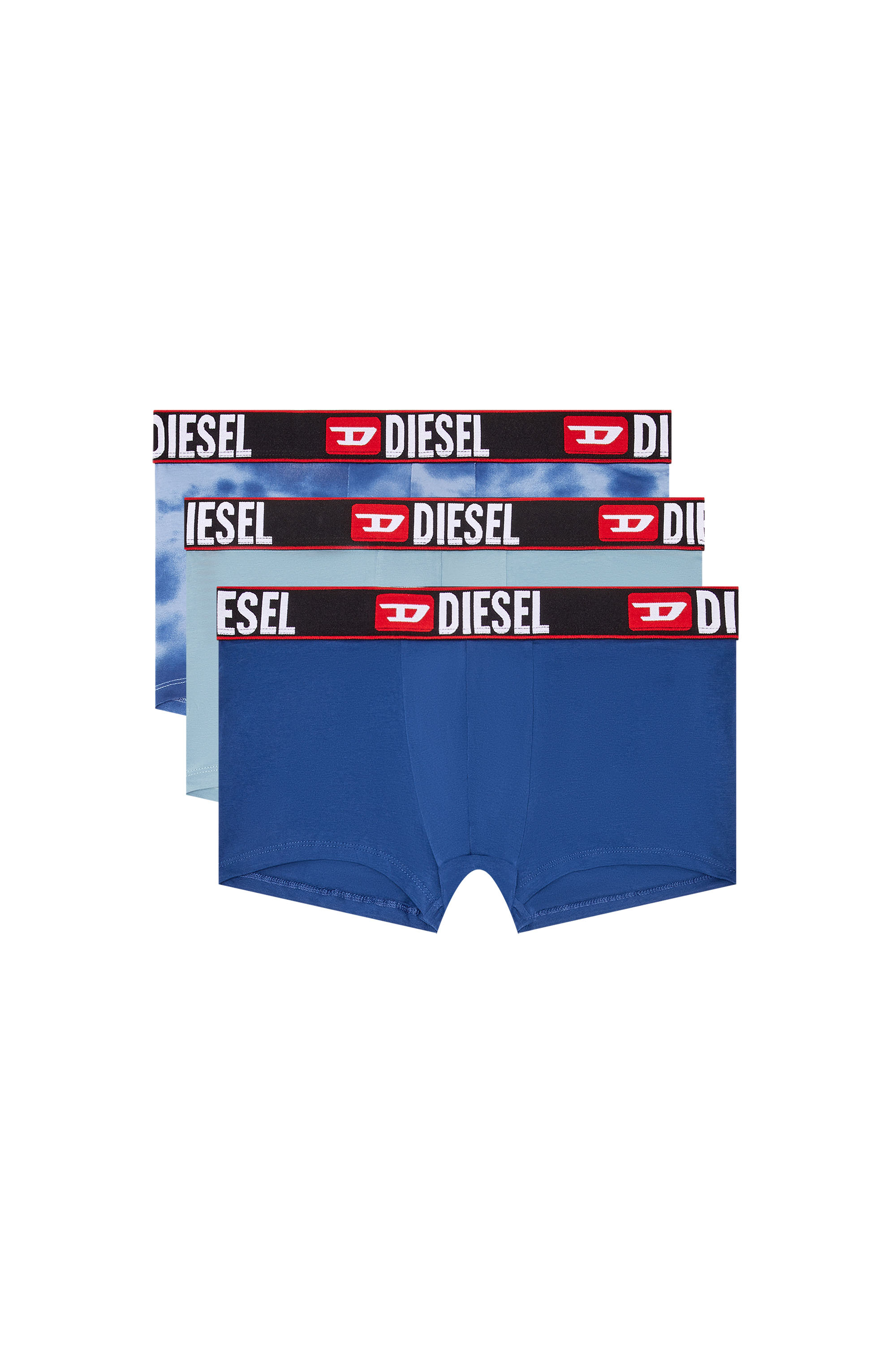 Diesel - UMBX-DAMIENTHREEPACK, Herren Retropants mit Wolken-Motiv im Dreierpack in Blau - 1