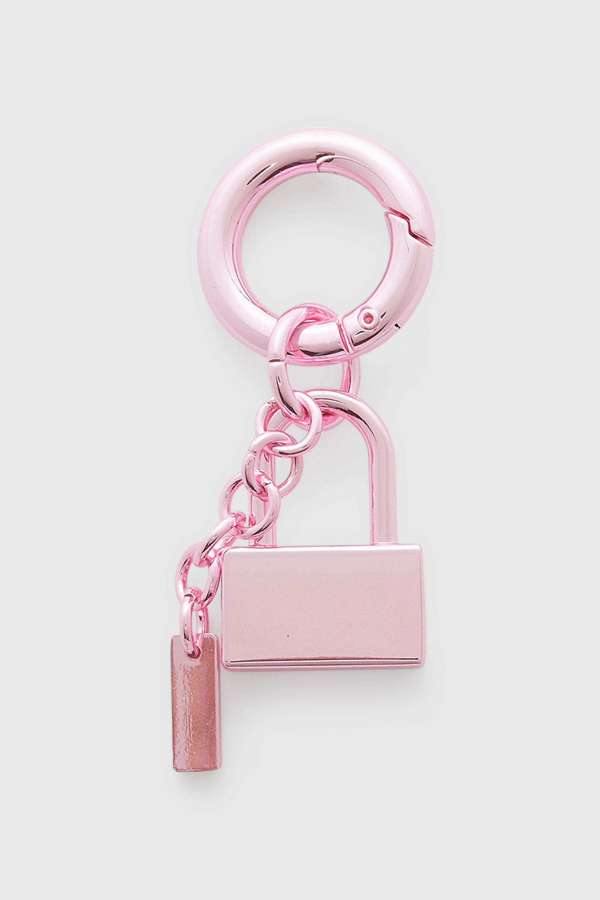 Diesel - CHARM-LOCK, Charm in metallo con design a lucchetto Unisex in Rosa - 2