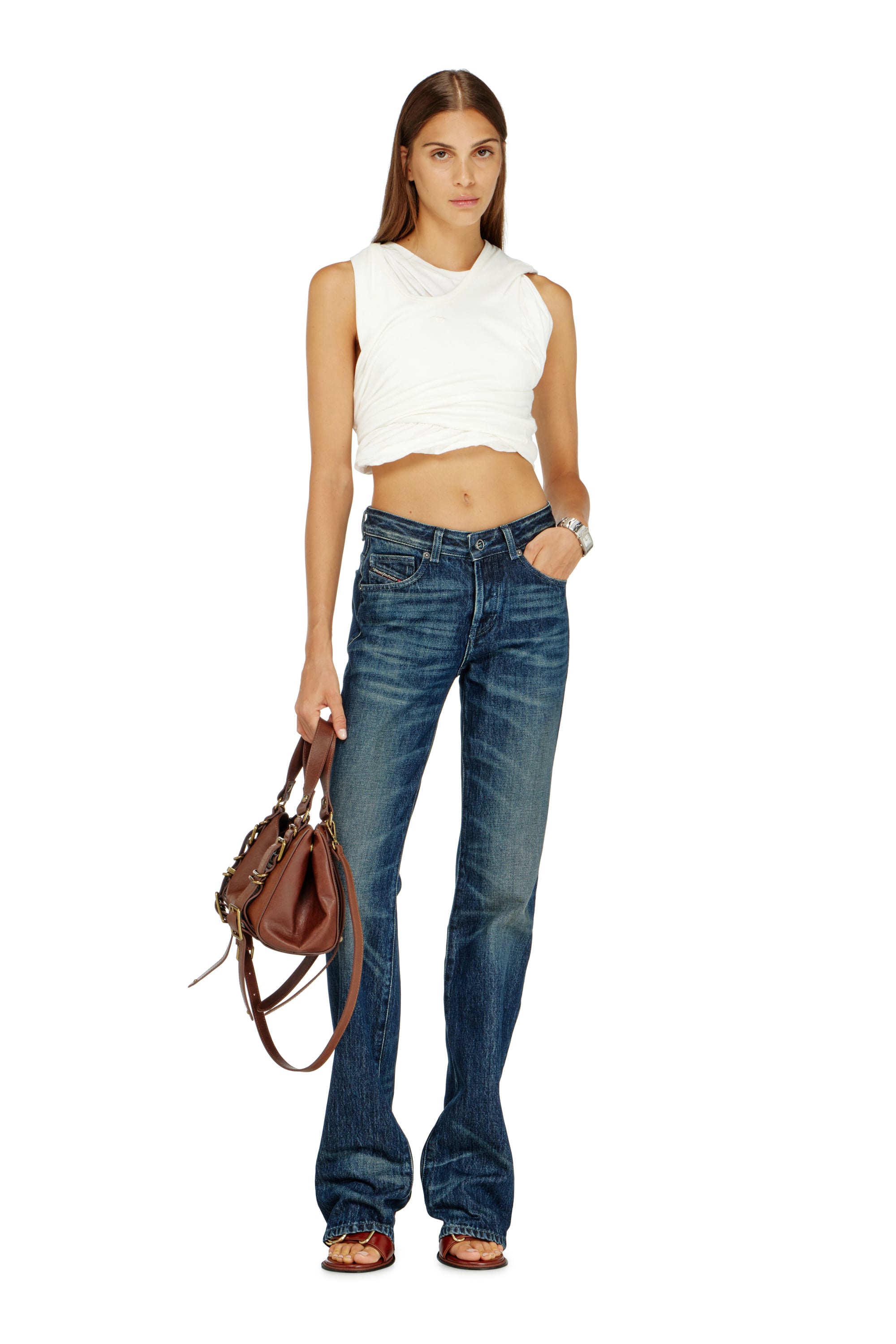 Diesel - Regular Jeans D-Heel 007FZ Femme, Bleu Fonc&eacute; - Image 1