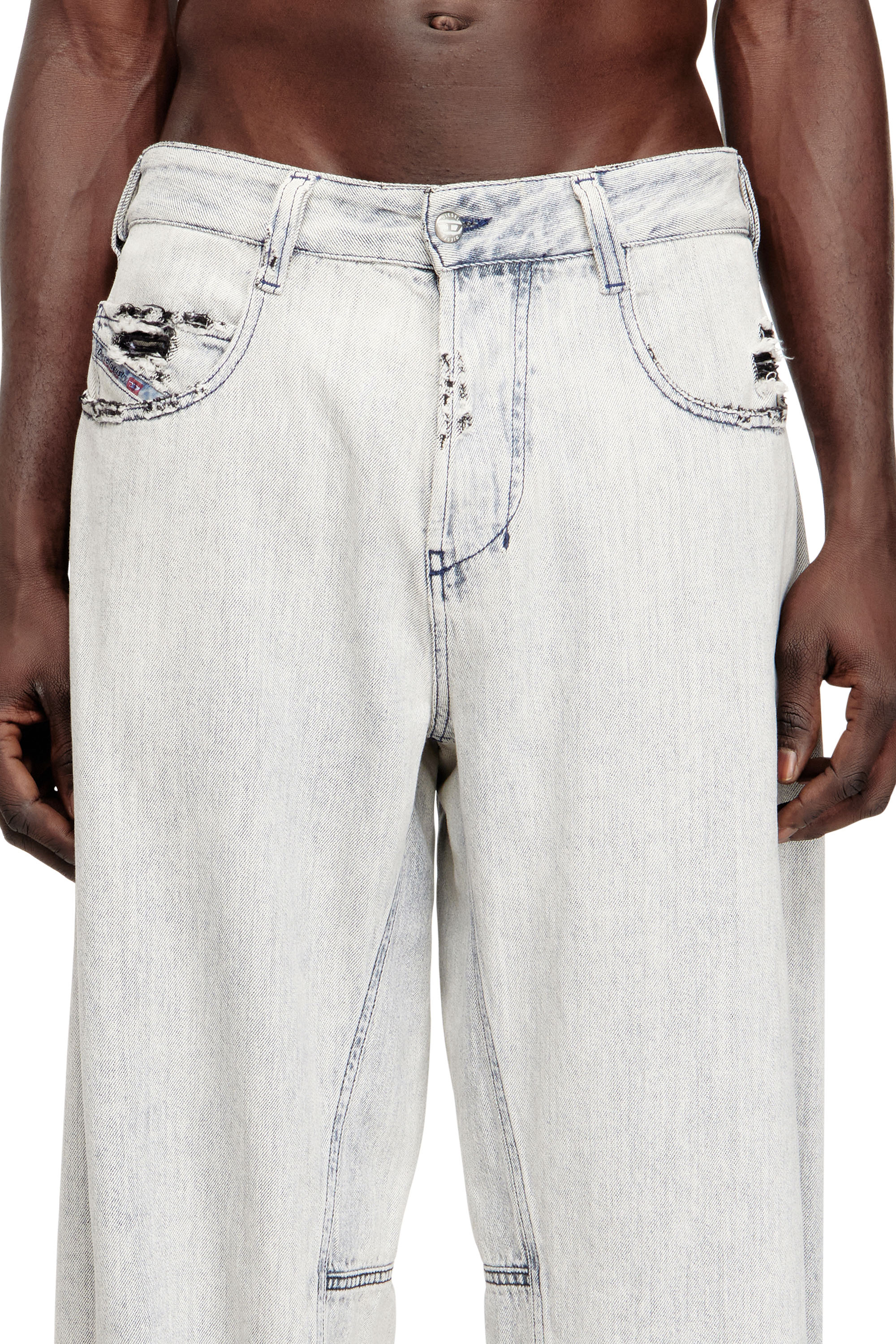 Diesel - Unisex Relaxed Jeans 1997 D-Enim-M 068UR, Hellblau - 4