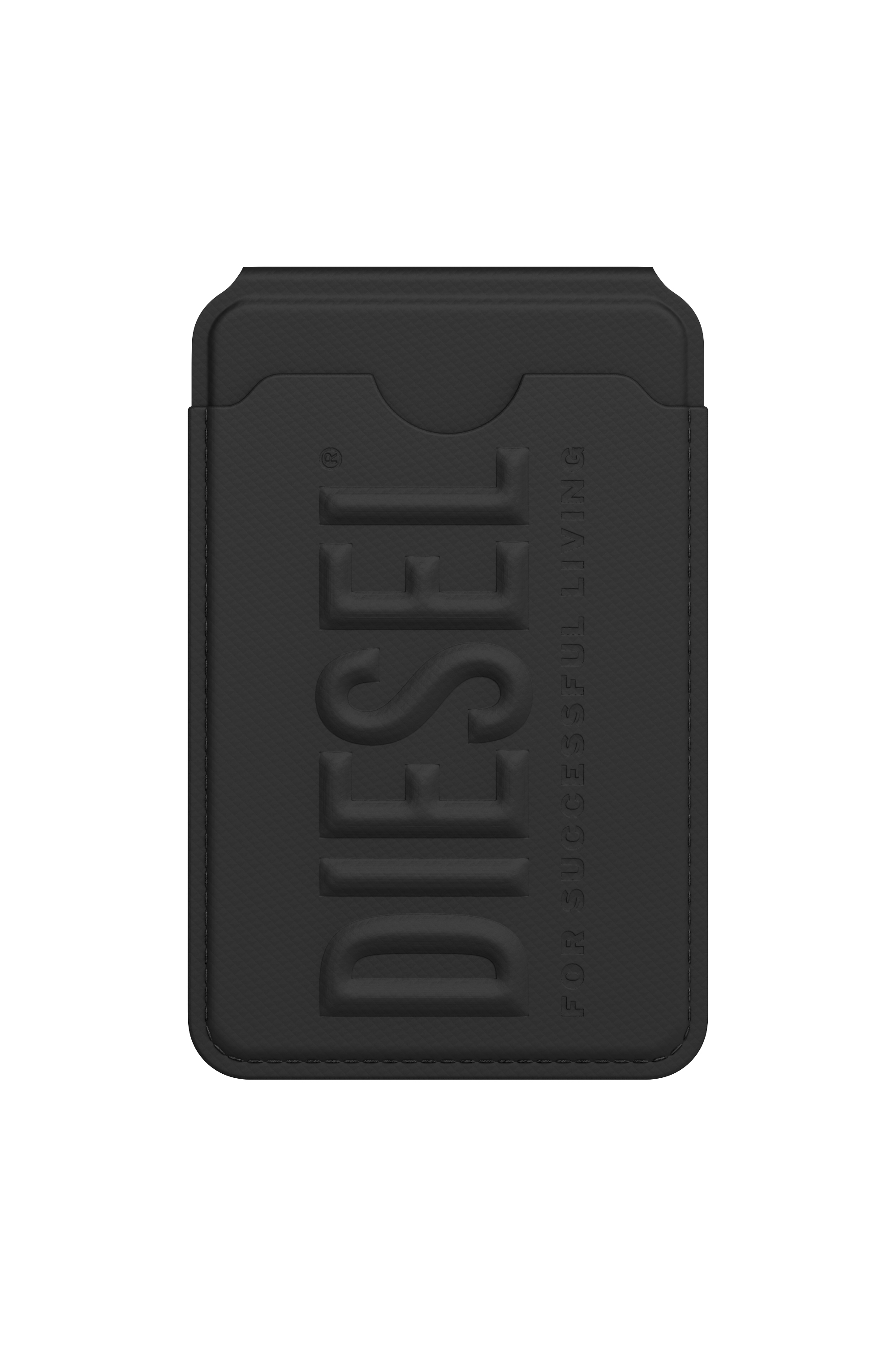 Diesel - 60449  CREDIT CARD HOLDER, Unisex 3D Biscotto Magsafe Kartenhalter-Ständer in Schwarz - 1