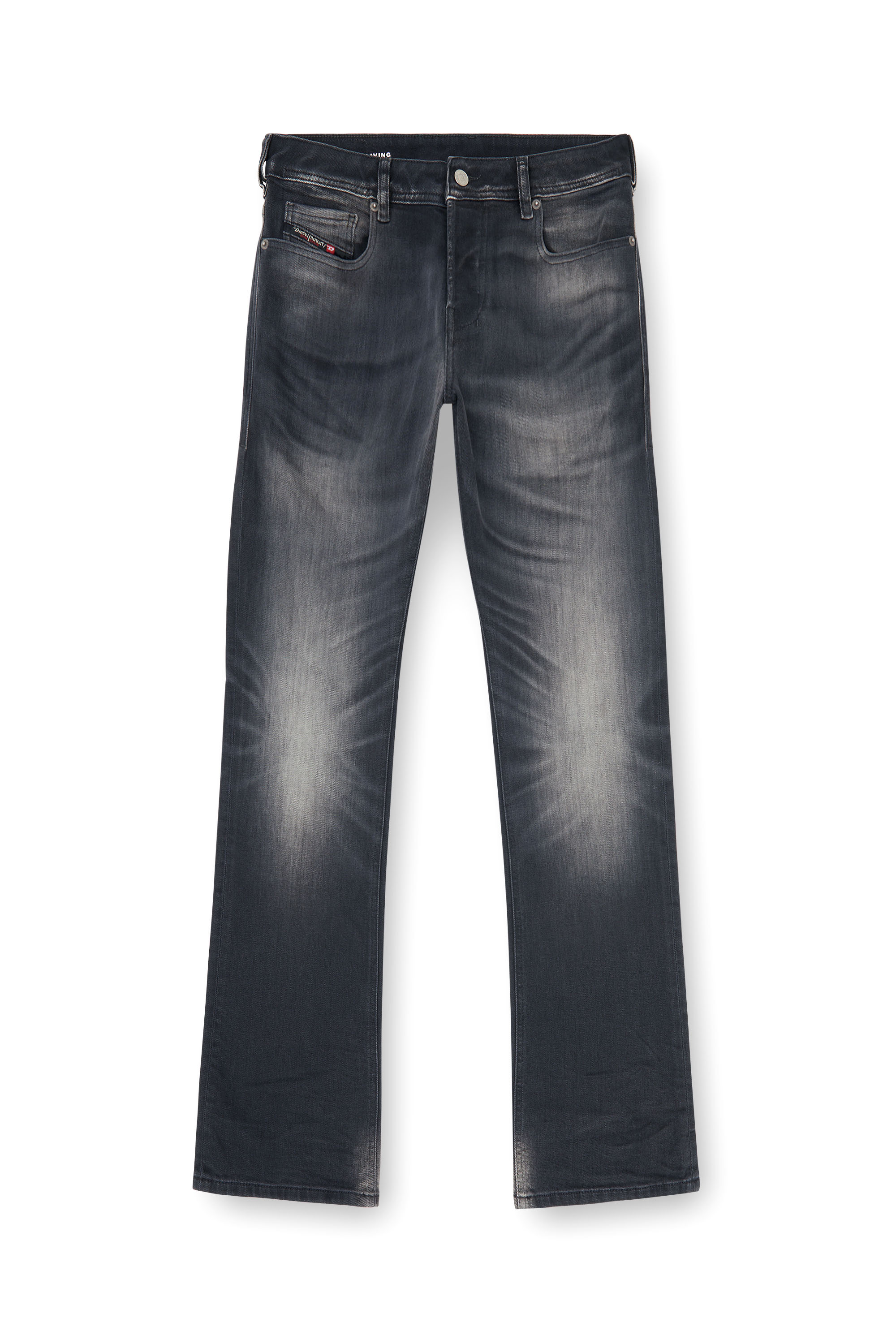 Diesel - Bootcut Jeans 2007 Zatiny 09P38 Uomo, Nero/Grigio scuro - Image 3