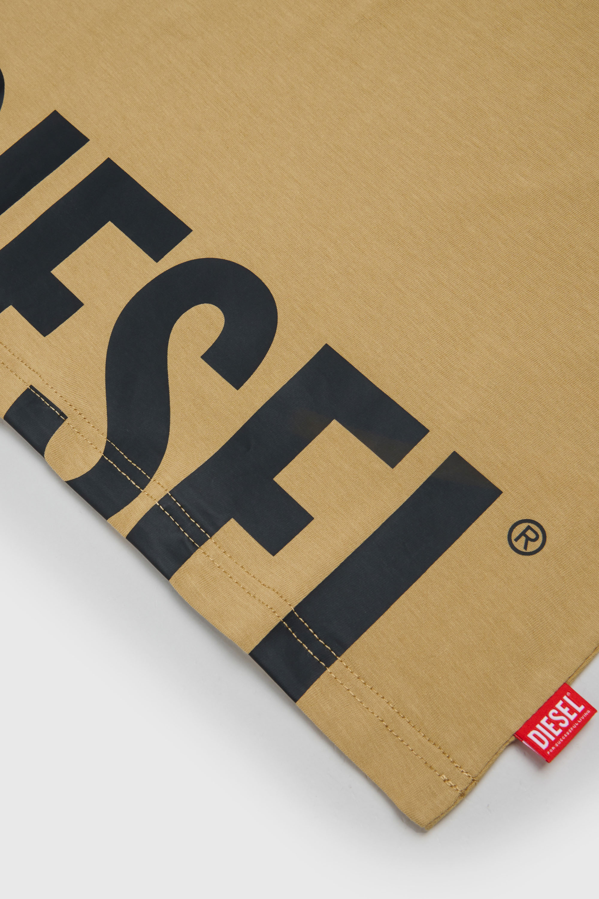 Diesel - TPRES, T-shirt avec logo d&eacute;coup&eacute; Homme in Marron - 4