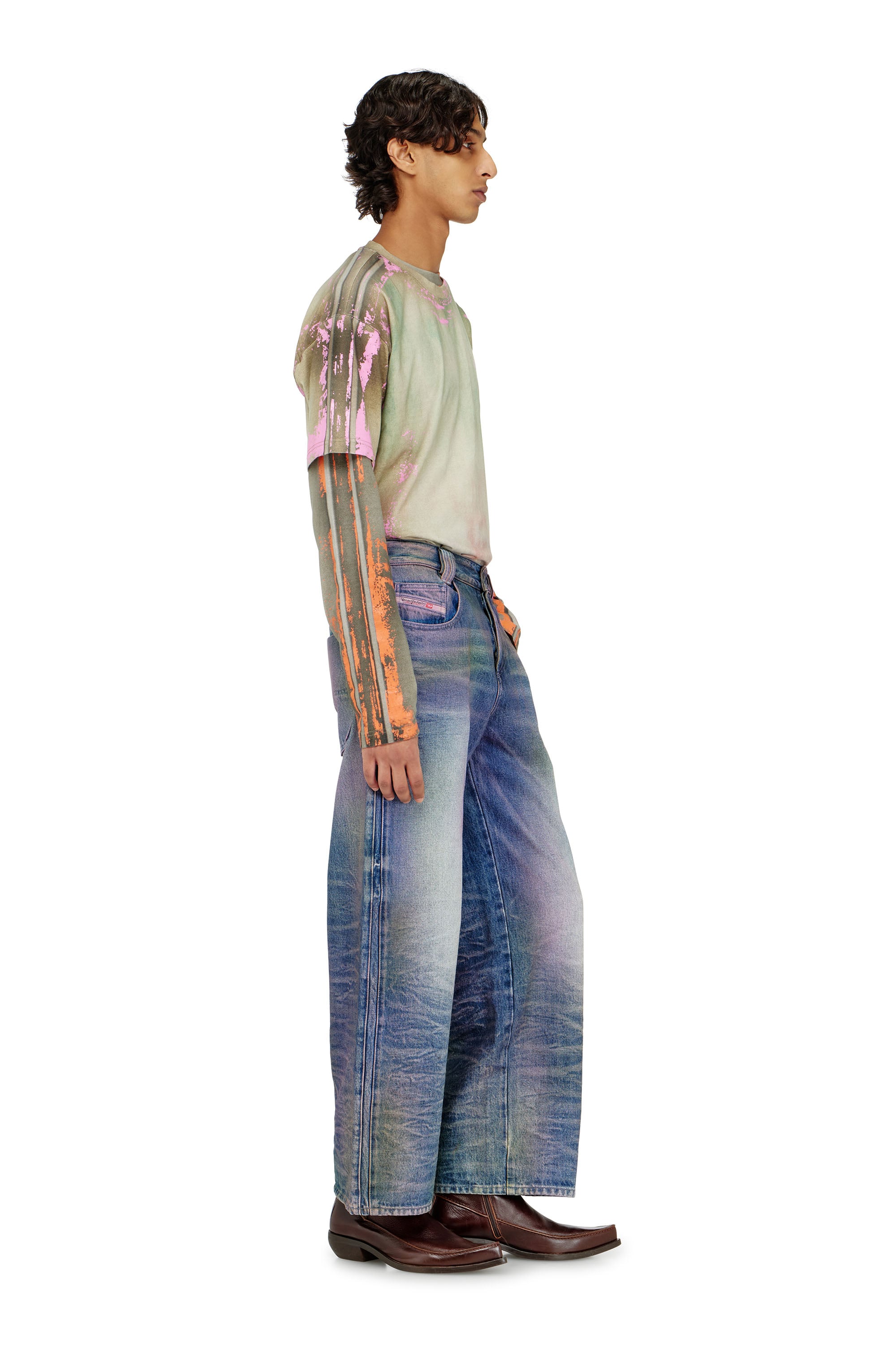 Diesel - Relaxed Jeans 1982 D-Hakou 007FW Unisex, Blu medio - Image 4