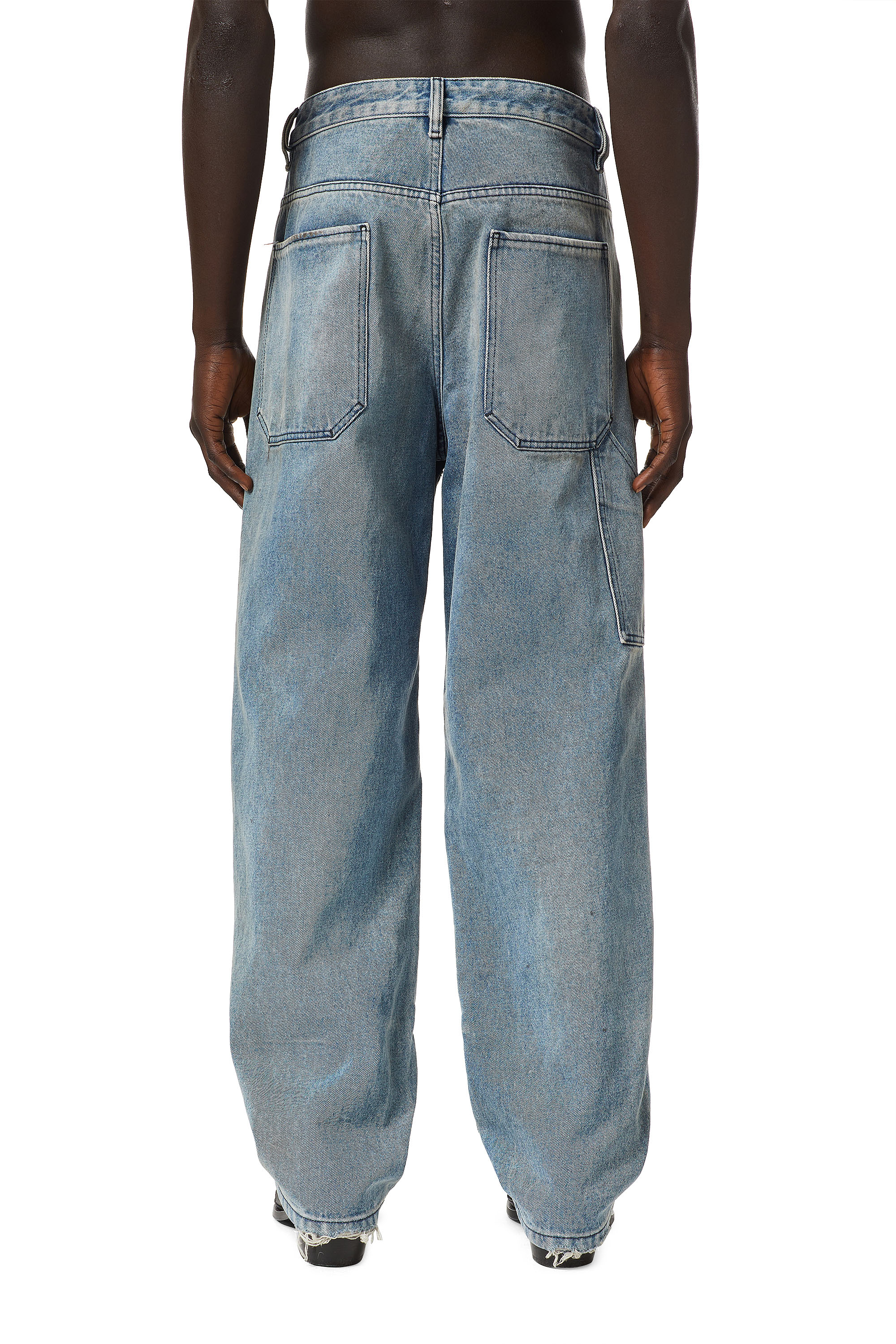 Diesel - D-Franky 0EHAS Straight Jeans, Bleu Clair - Image 2