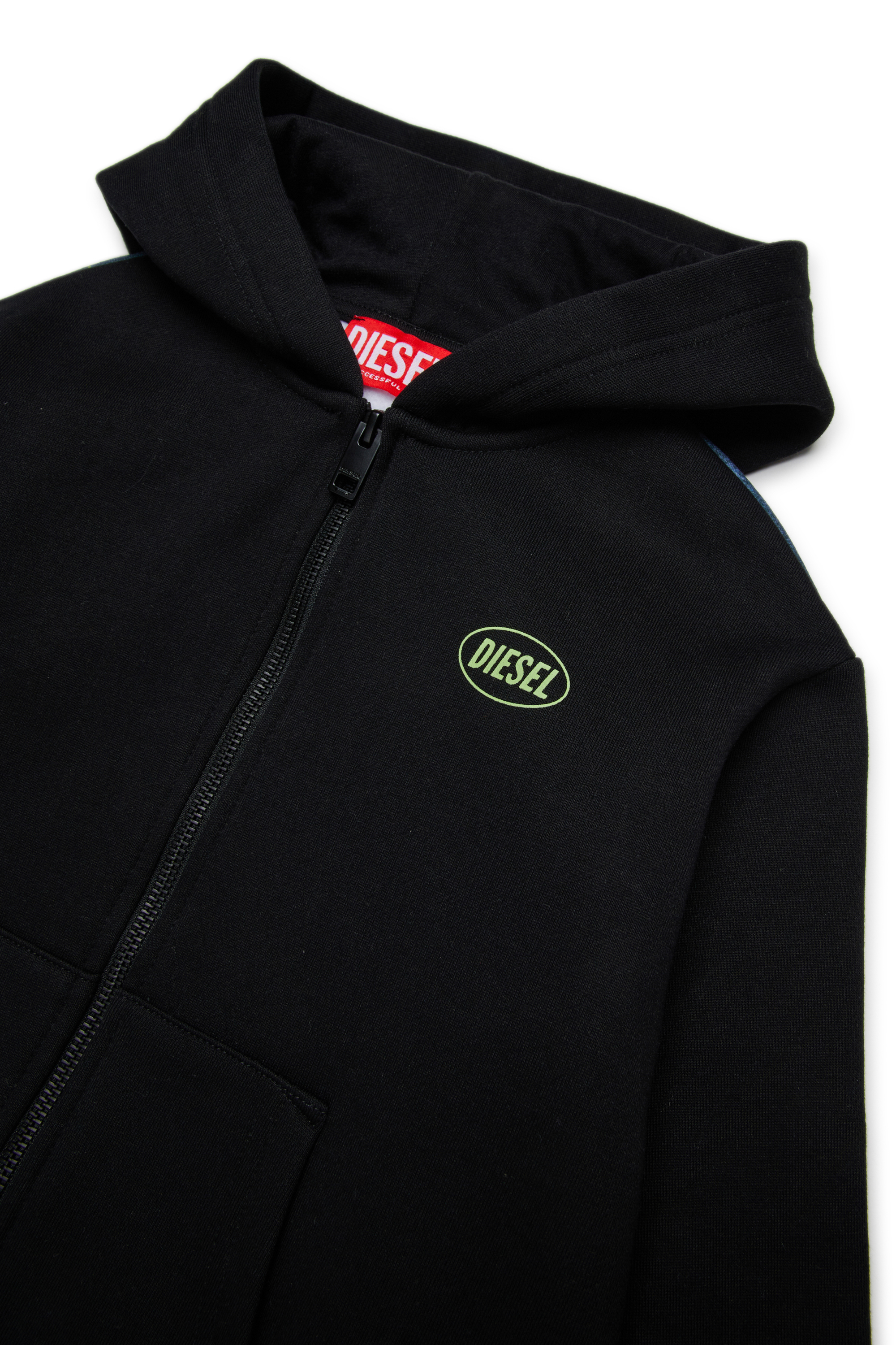 Diesel - SWAMP OVER, Sweat en coton avec imprimé graphique Homme in Noir - 3