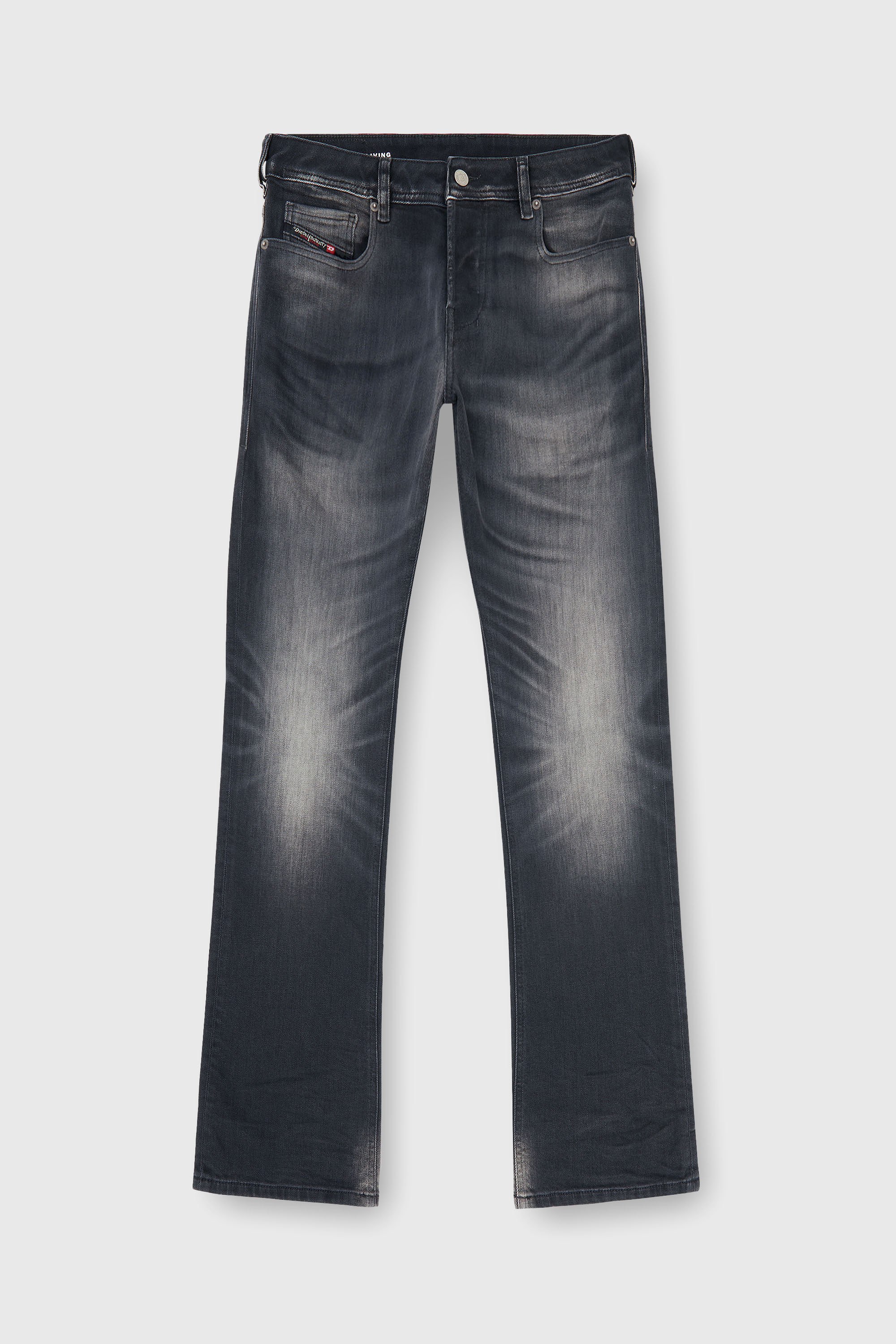 Diesel - Bootcut Jeans 2007 Zatiny 09P38 Uomo, Nero/Grigio scuro - Image 6